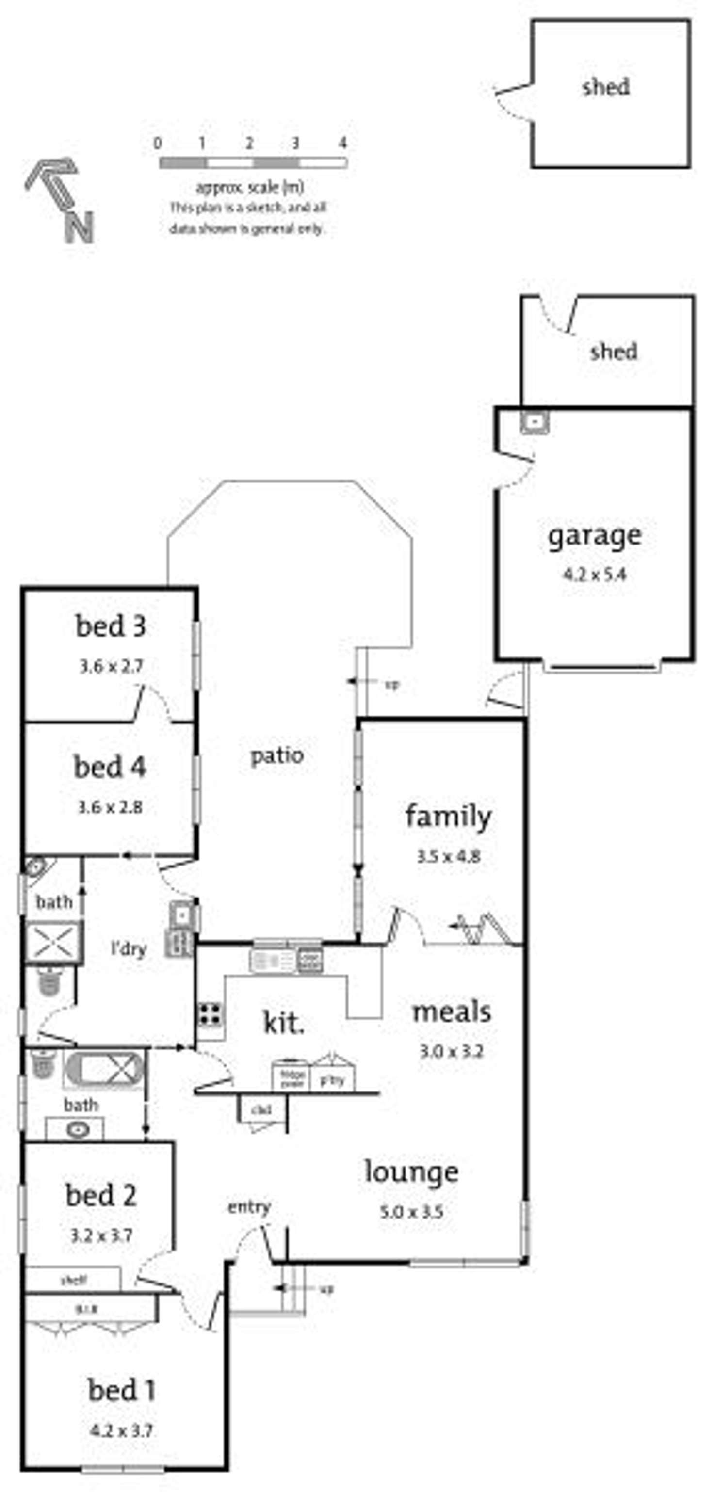 Floorplan of Homely house listing, 5 Sedgwick Road, Boronia VIC 3155