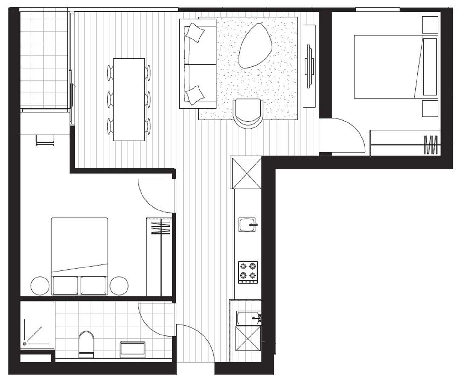 Floorplan of Homely apartment listing, 805B/3 Brewery Lane, Collingwood VIC 3066