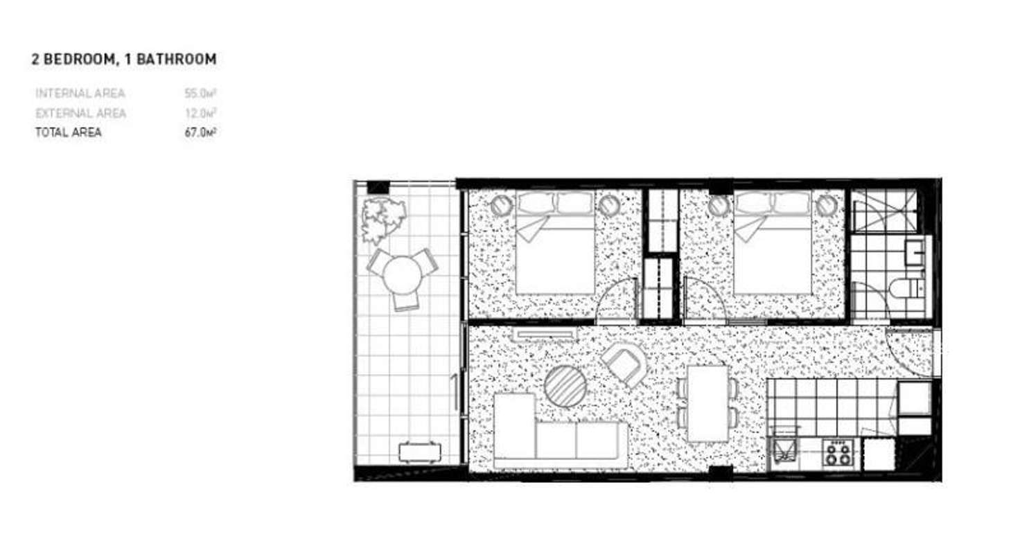 Floorplan of Homely apartment listing, 1015/601 Little Collins Street, Melbourne VIC 3000