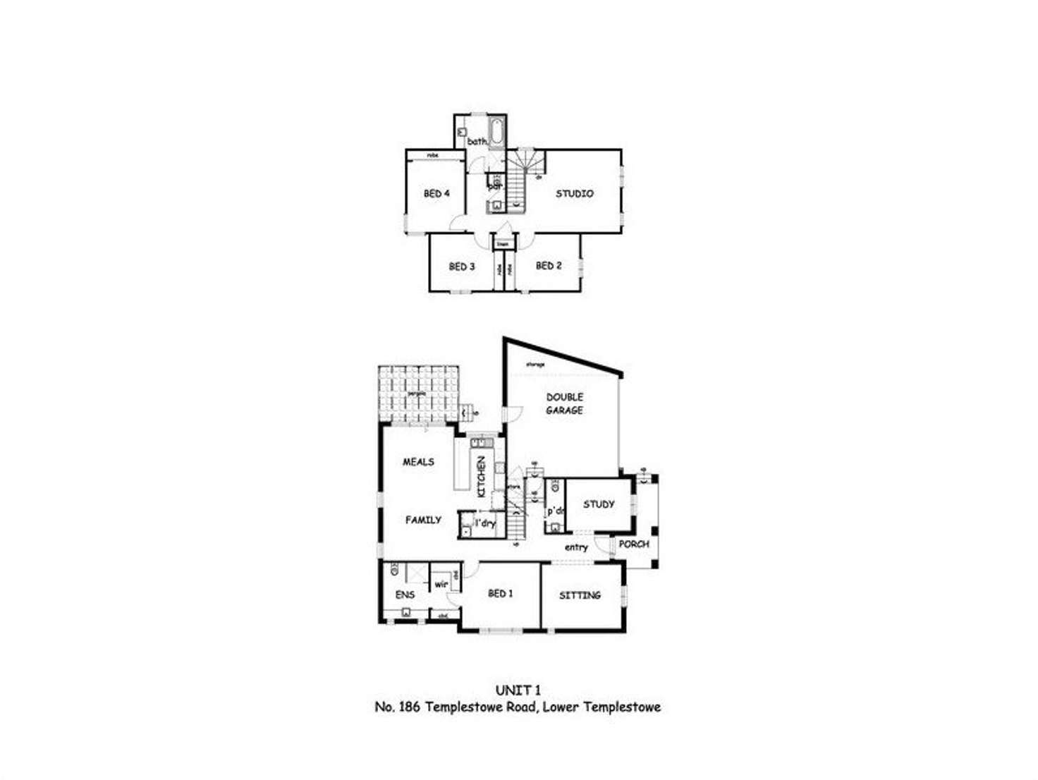 Floorplan of Homely house listing, 186 Templestowe Road, Templestowe Lower VIC 3107