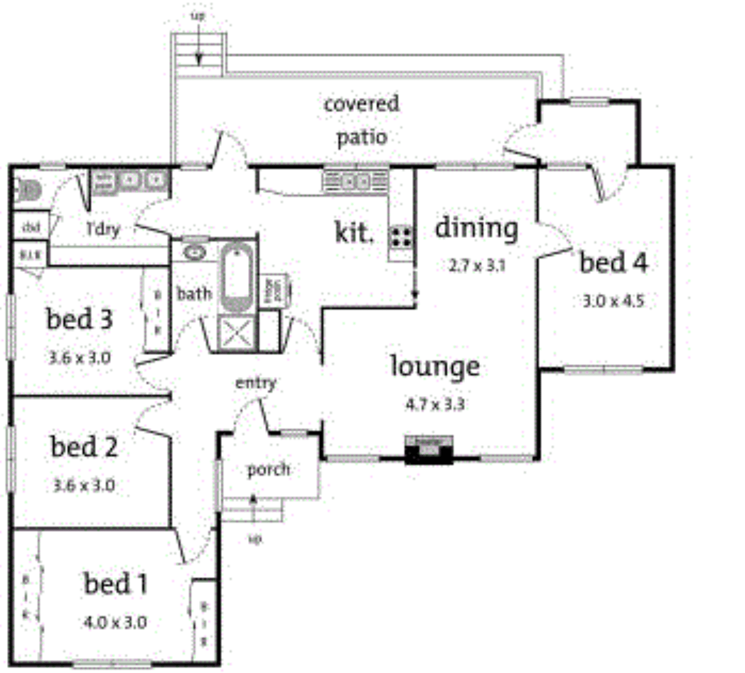 Floorplan of Homely house listing, 1 Tweed Street, Ringwood East VIC 3135