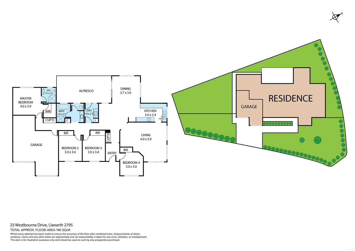 Floorplan of Homely house listing, 25 Westbourne Drive, Llanarth NSW 2795