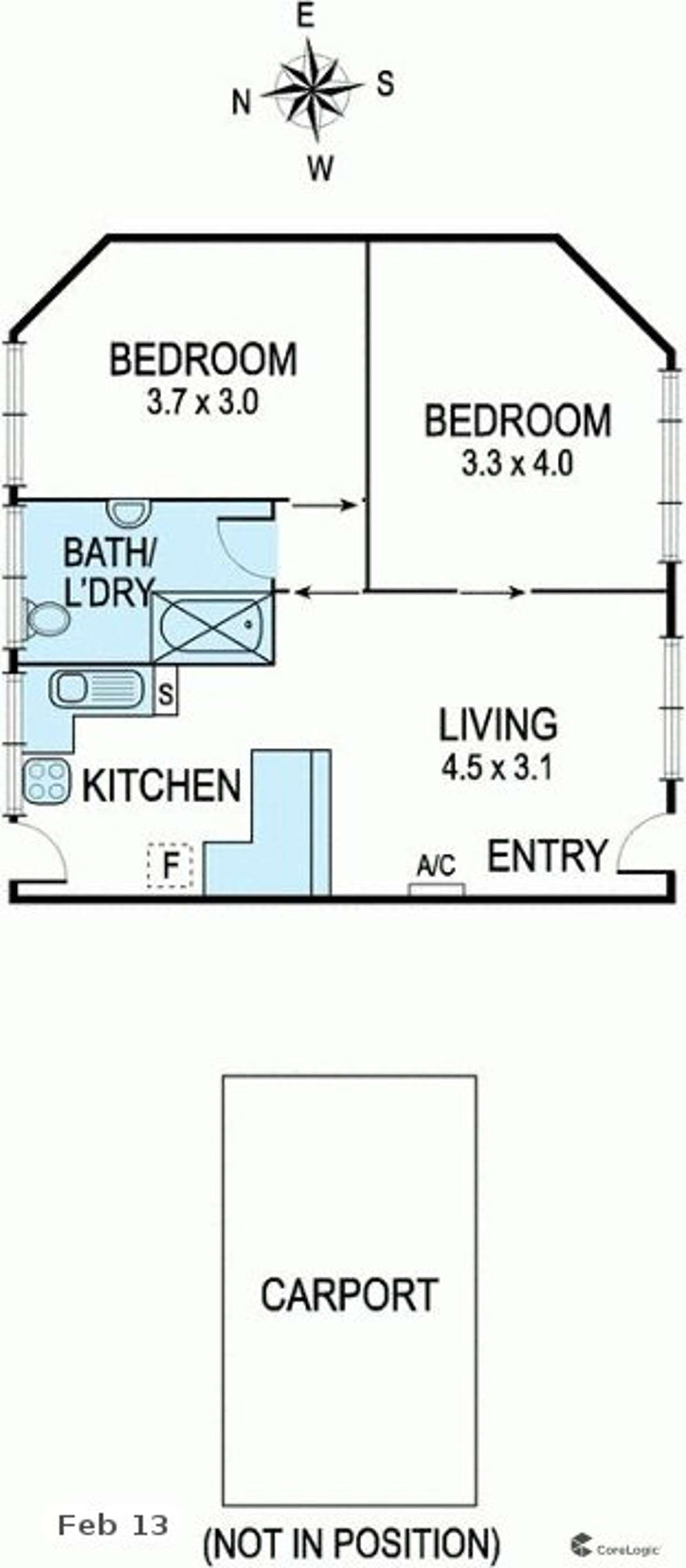 Floorplan of Homely unit listing, 1/5 Carson Crescent, Hawthorn VIC 3122