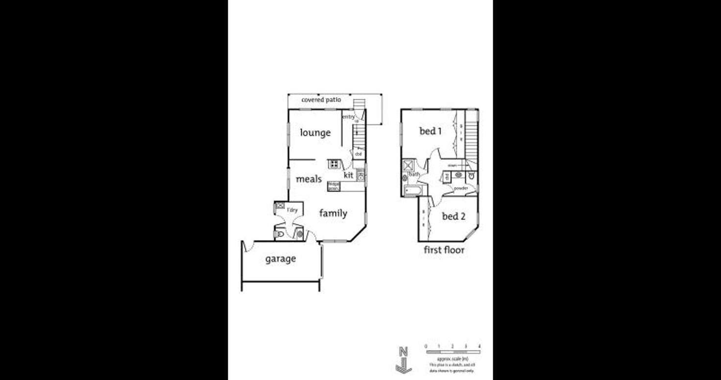 Floorplan of Homely townhouse listing, 1/1 Haig Street, Ringwood VIC 3134