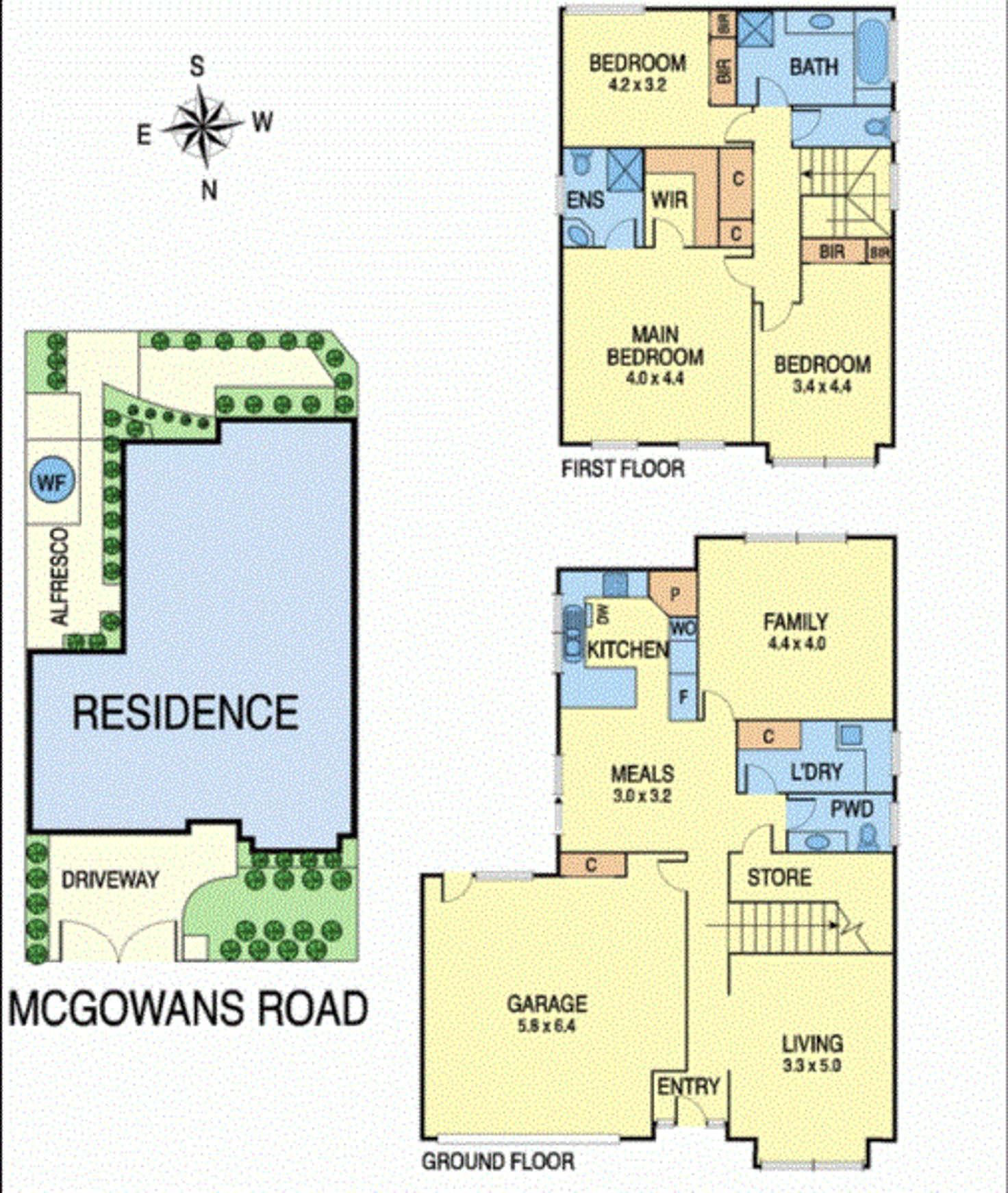 Floorplan of Homely townhouse listing, 1/2 McGowan Road, Donvale VIC 3111