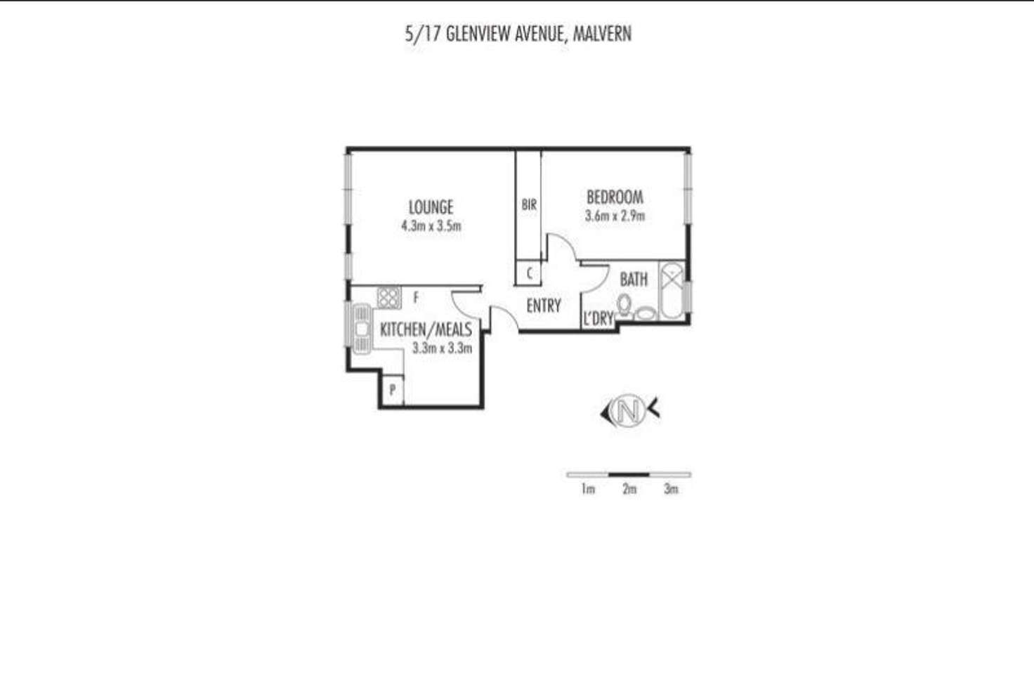 Floorplan of Homely apartment listing, 5/17 Glenview Avenue, Malvern VIC 3144