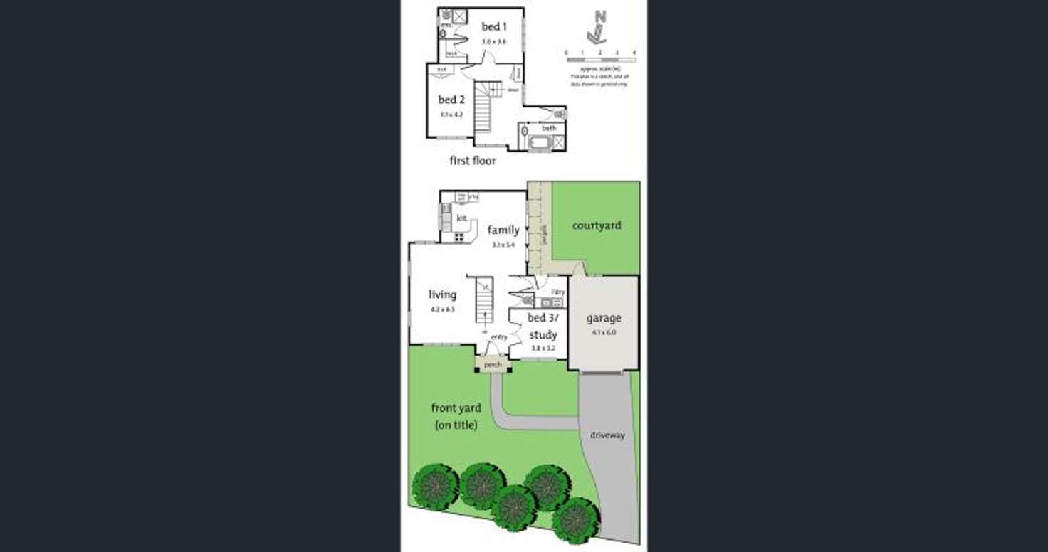 Floorplan of Homely townhouse listing, 1/626 Whitehorse Road, Mitcham VIC 3132