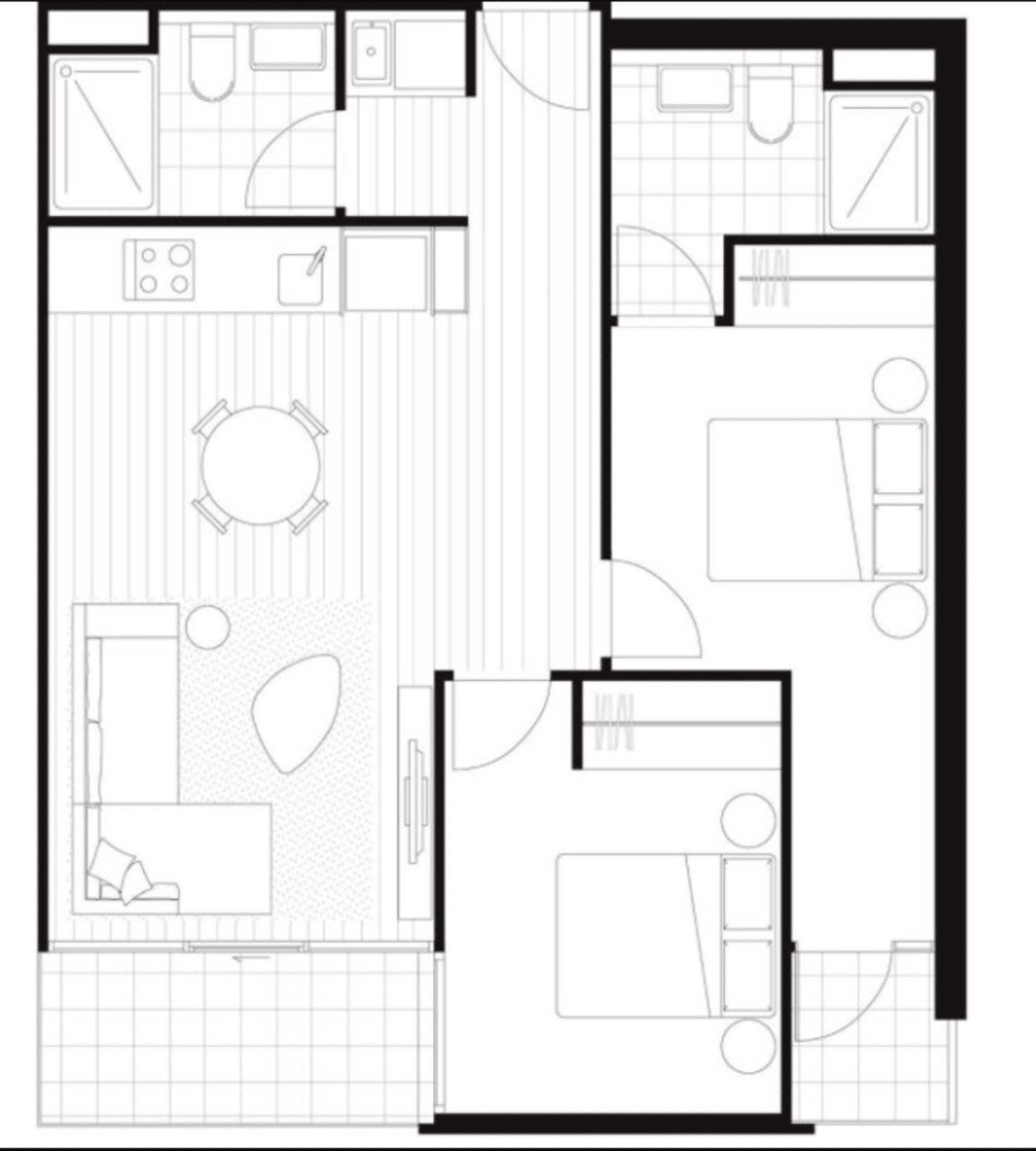 Floorplan of Homely apartment listing, 1109D/21 Robert Street, Collingwood VIC 3066