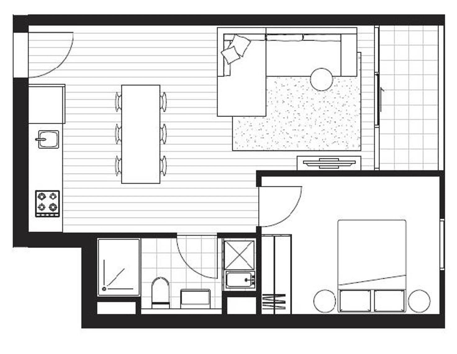 Floorplan of Homely apartment listing, 406B/3 Brewery Lane, Collingwood VIC 3066