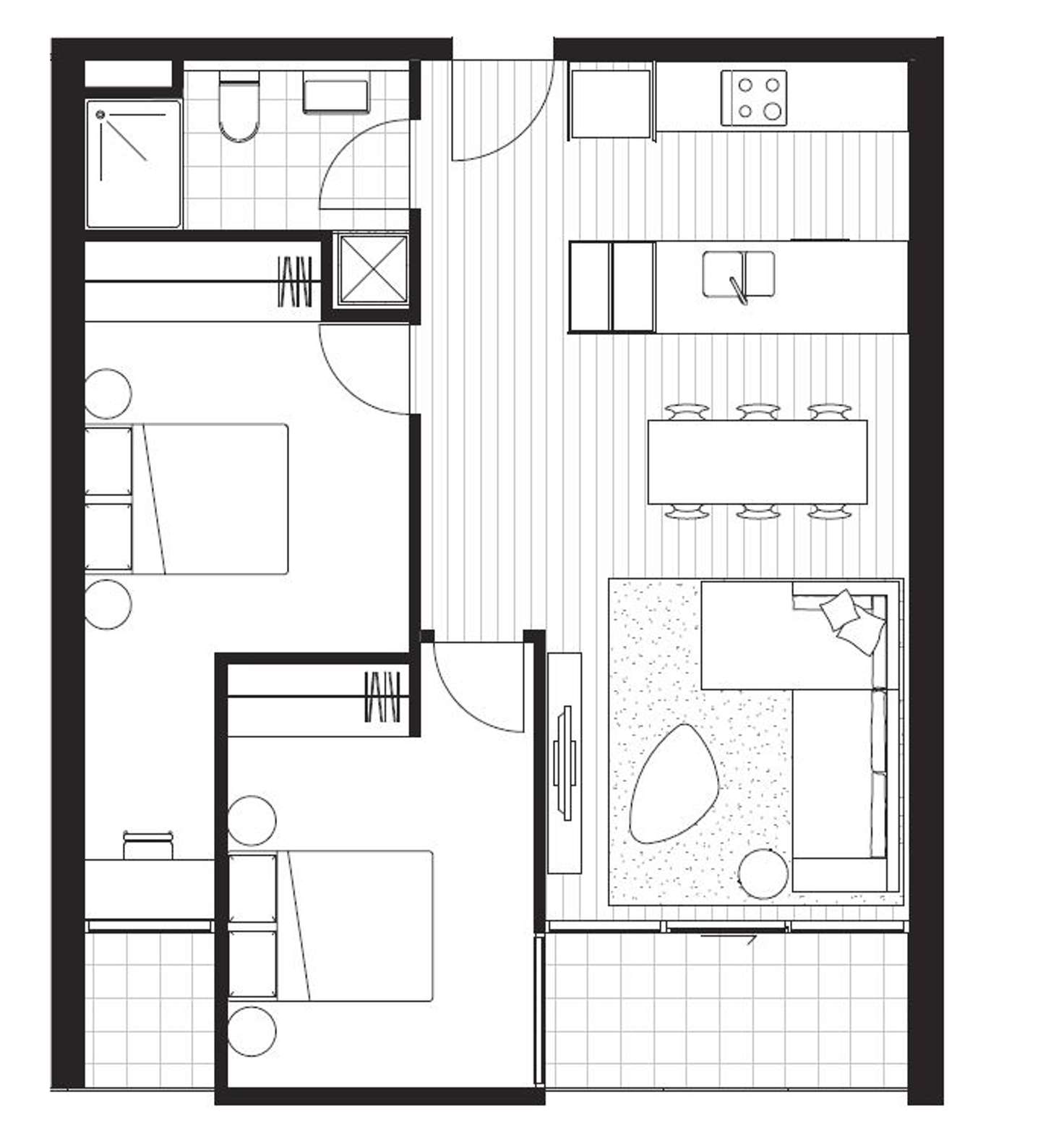 Floorplan of Homely apartment listing, 21 Robert Street, Collingwood VIC 3066