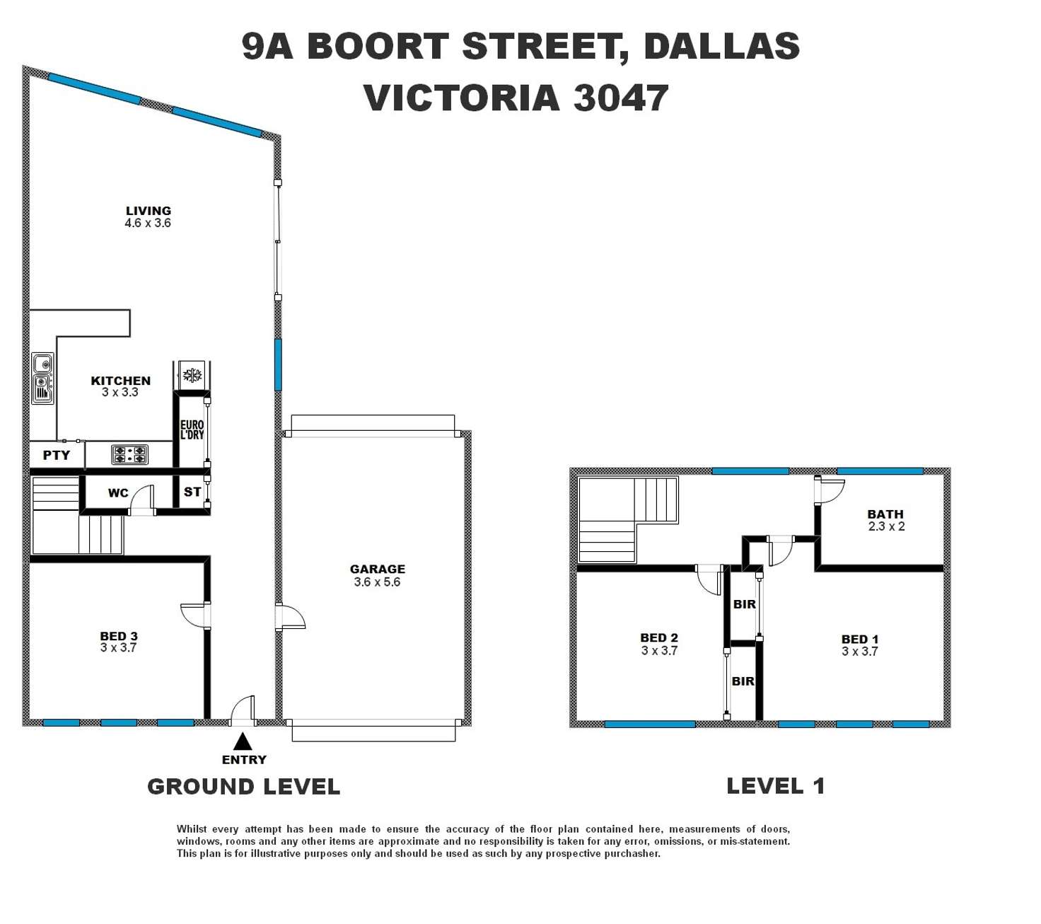 Floorplan of Homely townhouse listing, 9A Boort Street, Dallas VIC 3047