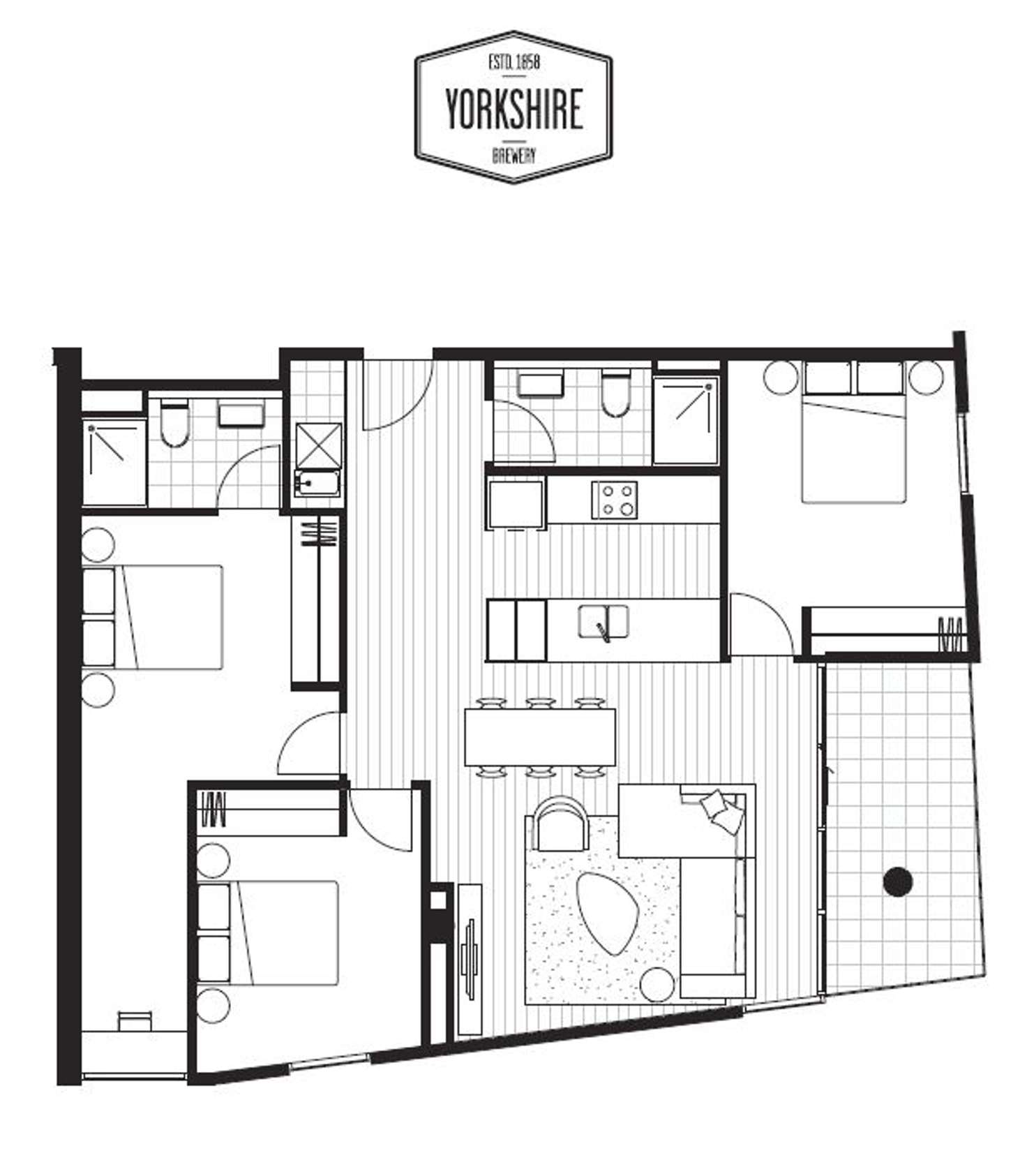 Floorplan of Homely apartment listing, 1108D/21 Robert Street, Collingwood VIC 3066