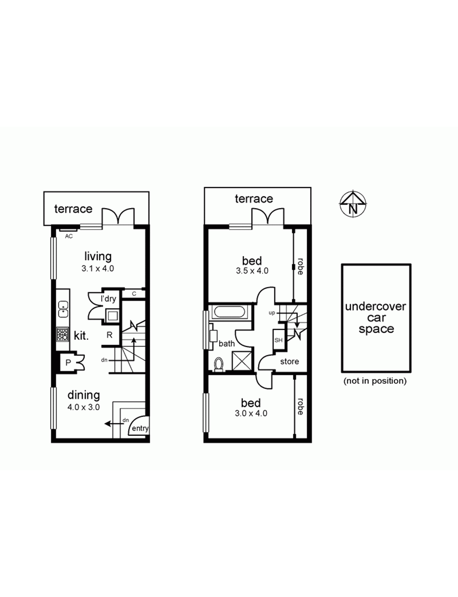 Floorplan of Homely apartment listing, 5/20 Eastment Street, Northcote VIC 3070