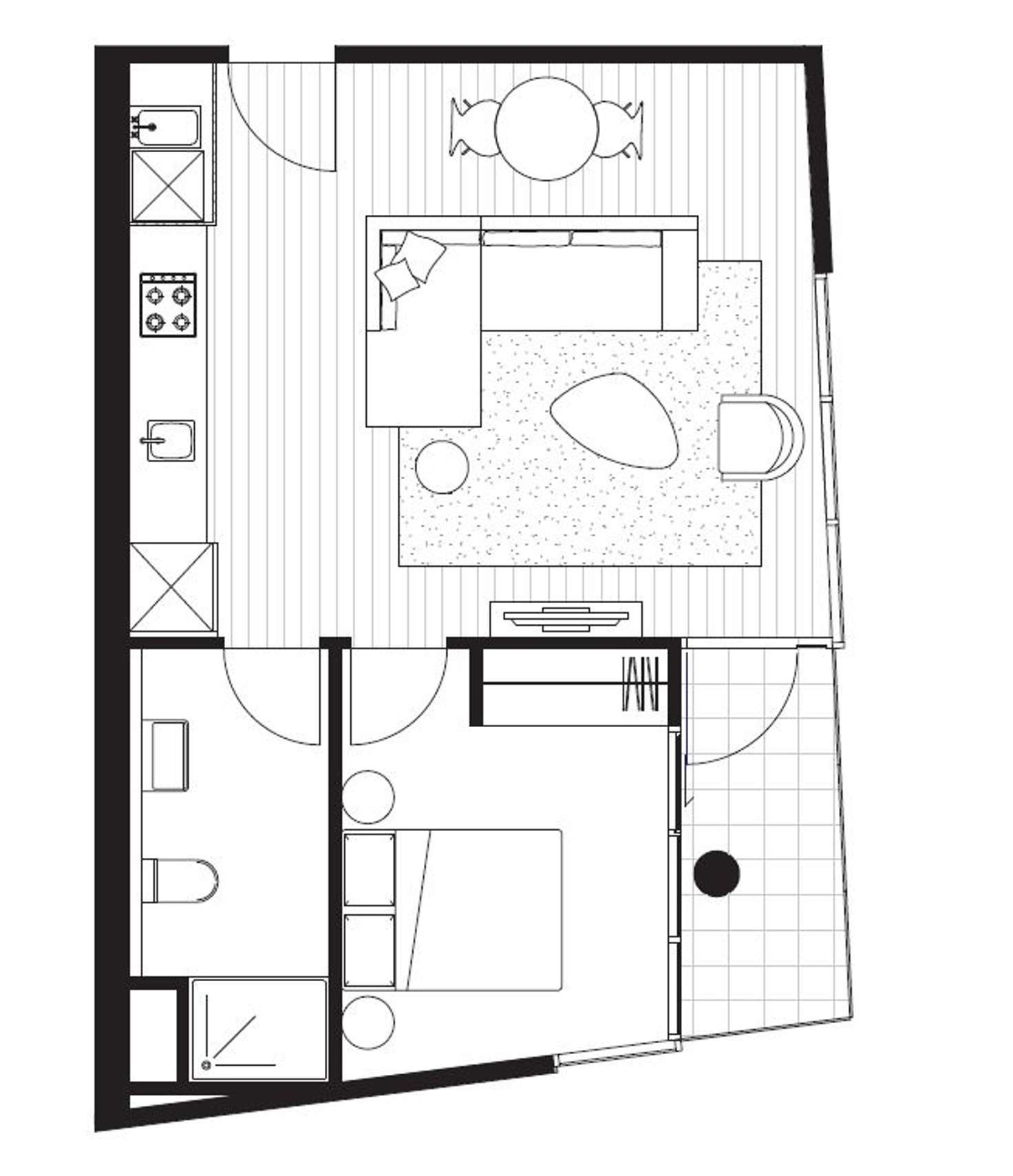 Floorplan of Homely apartment listing, 508D/21 Robert Street, Collingwood VIC 3066