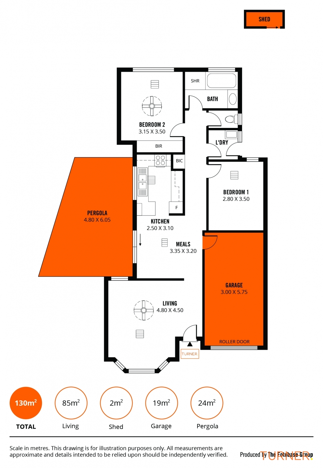 Floorplan of Homely unit listing, 1/5 Yaralin Avenue, Klemzig SA 5087