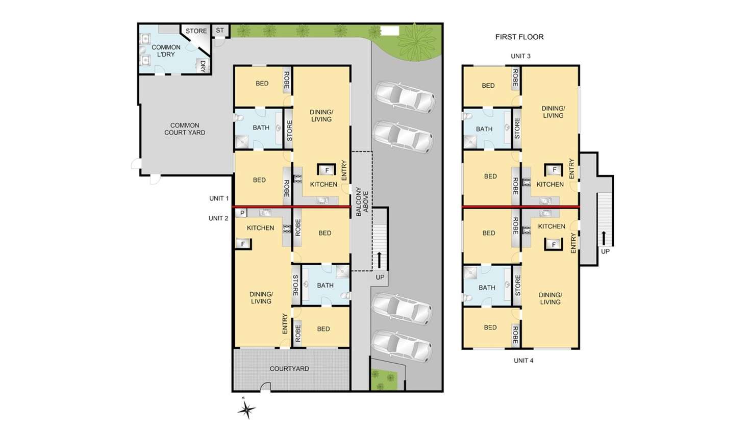 Floorplan of Homely unit listing, 4/63 Kilgour Street, Geelong VIC 3220