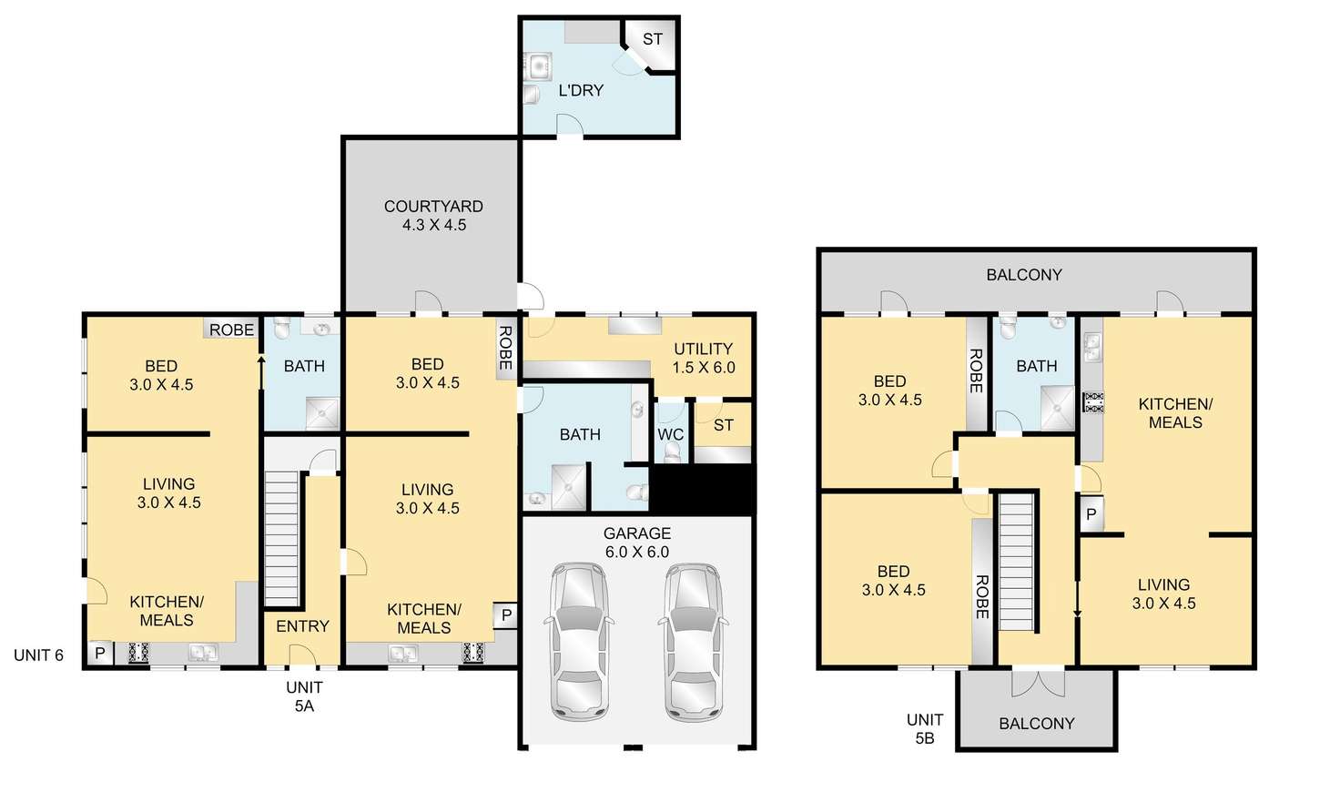 Floorplan of Homely unit listing, 6/317 Moorabool Street, Geelong VIC 3220