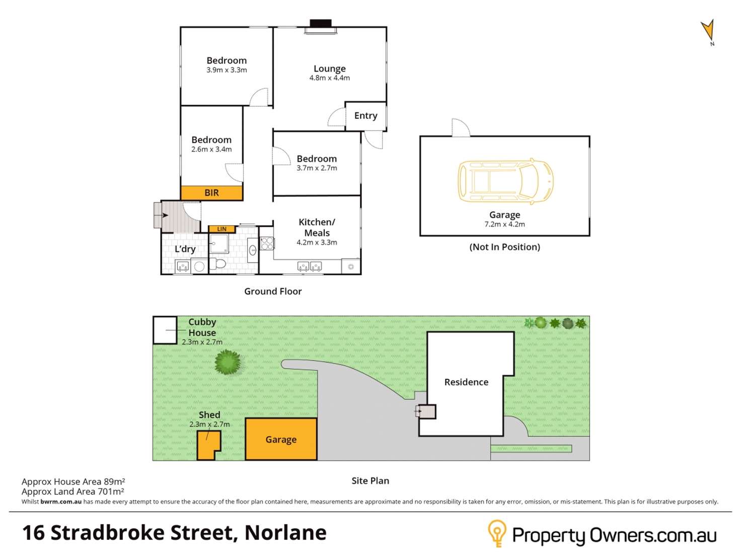 Floorplan of Homely house listing, 16 Stradbroke Street, Norlane VIC 3214