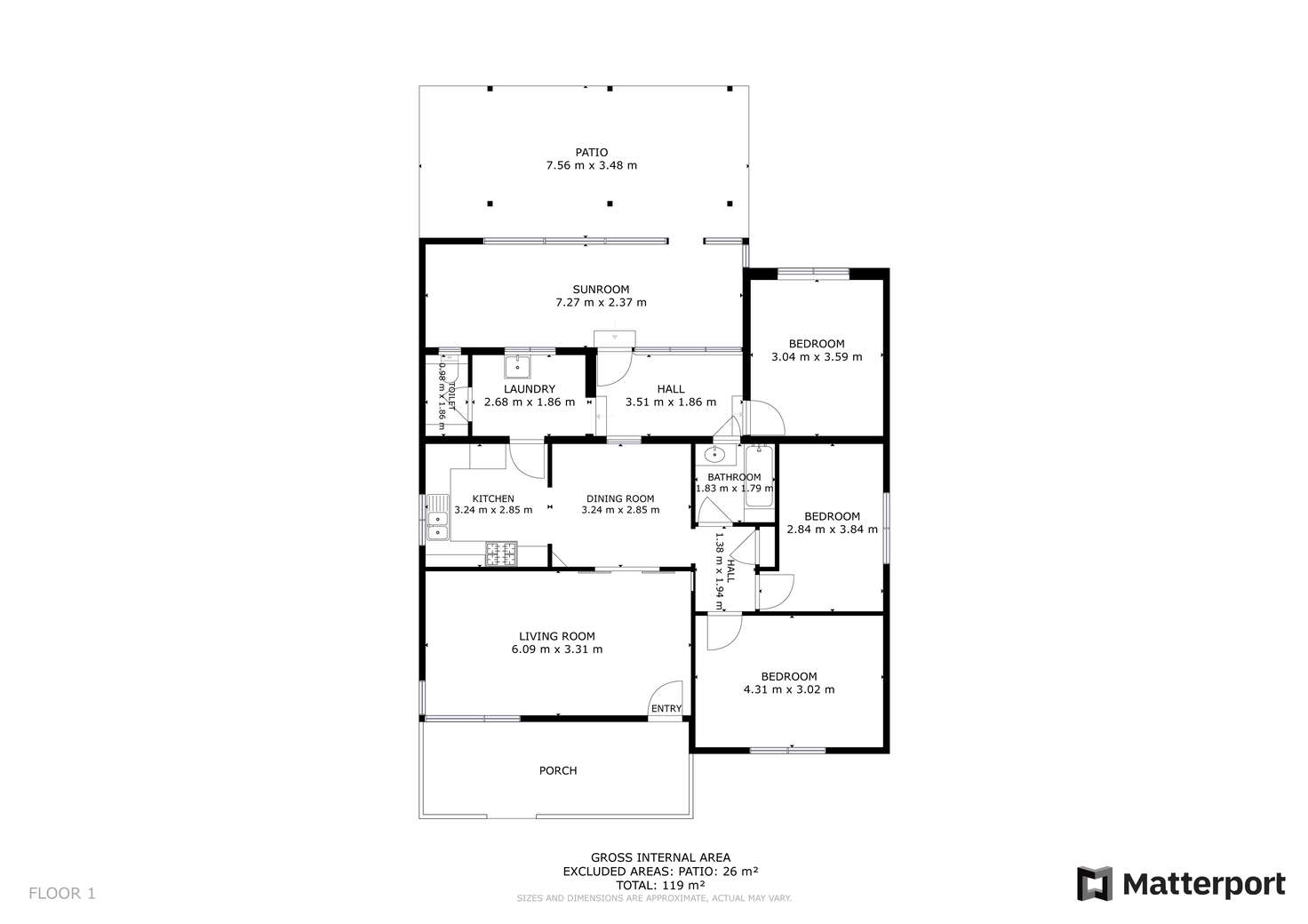 Floorplan of Homely house listing, 4 Norbury Way, Langford WA 6147