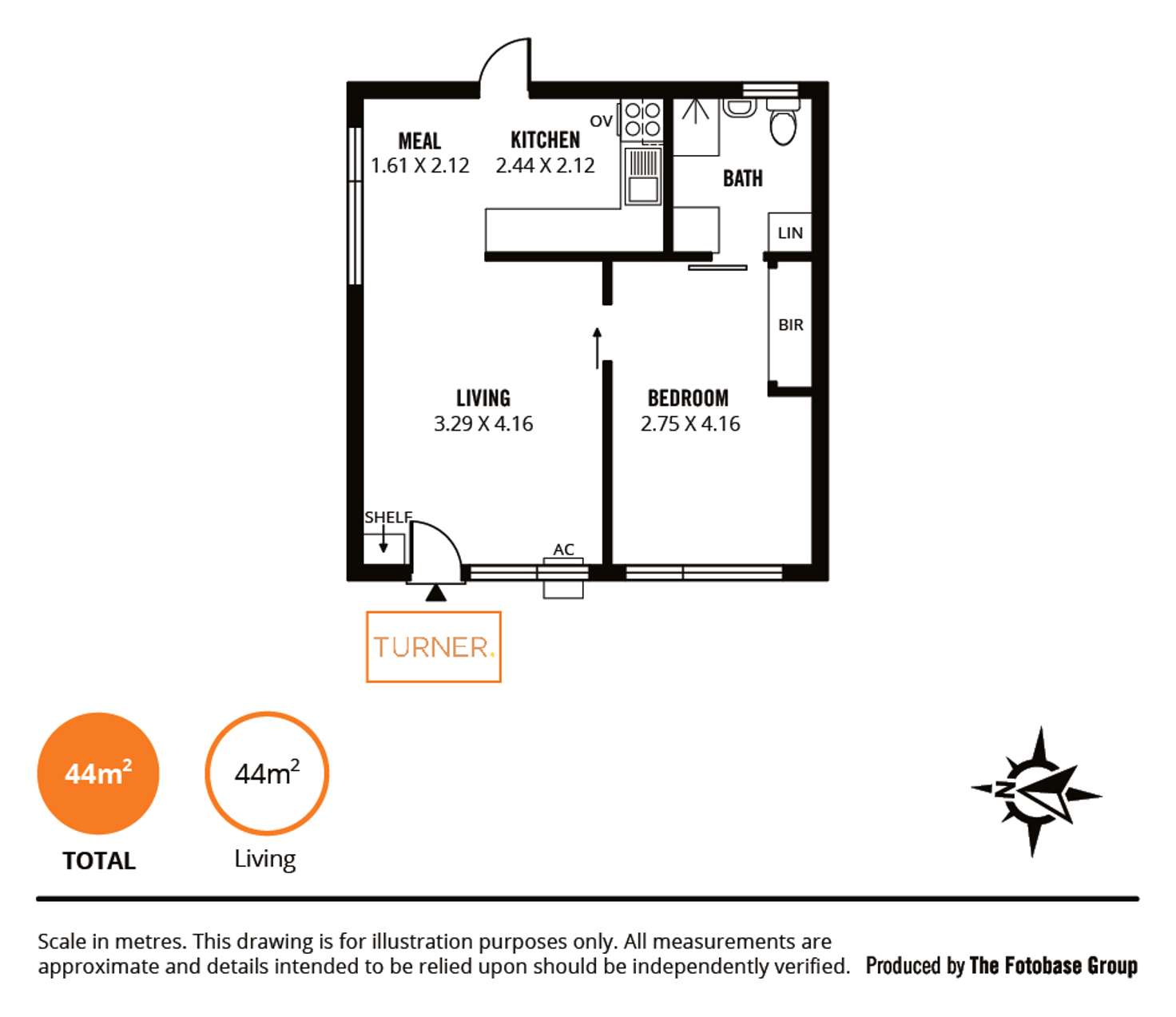 Floorplan of Homely unit listing, 1/213 Young Street, Unley SA 5061