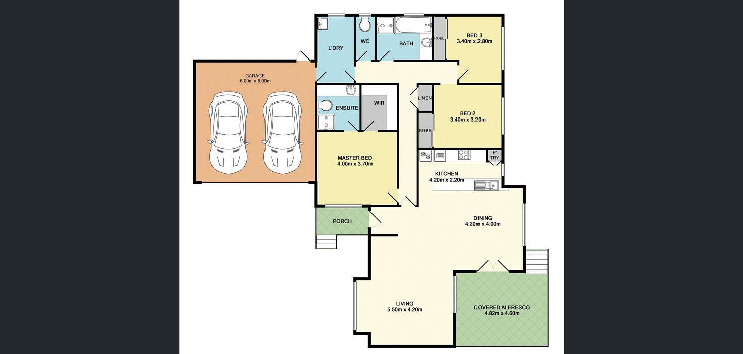 Floorplan of Homely house listing, 41a Kareela Road, Frankston VIC 3199