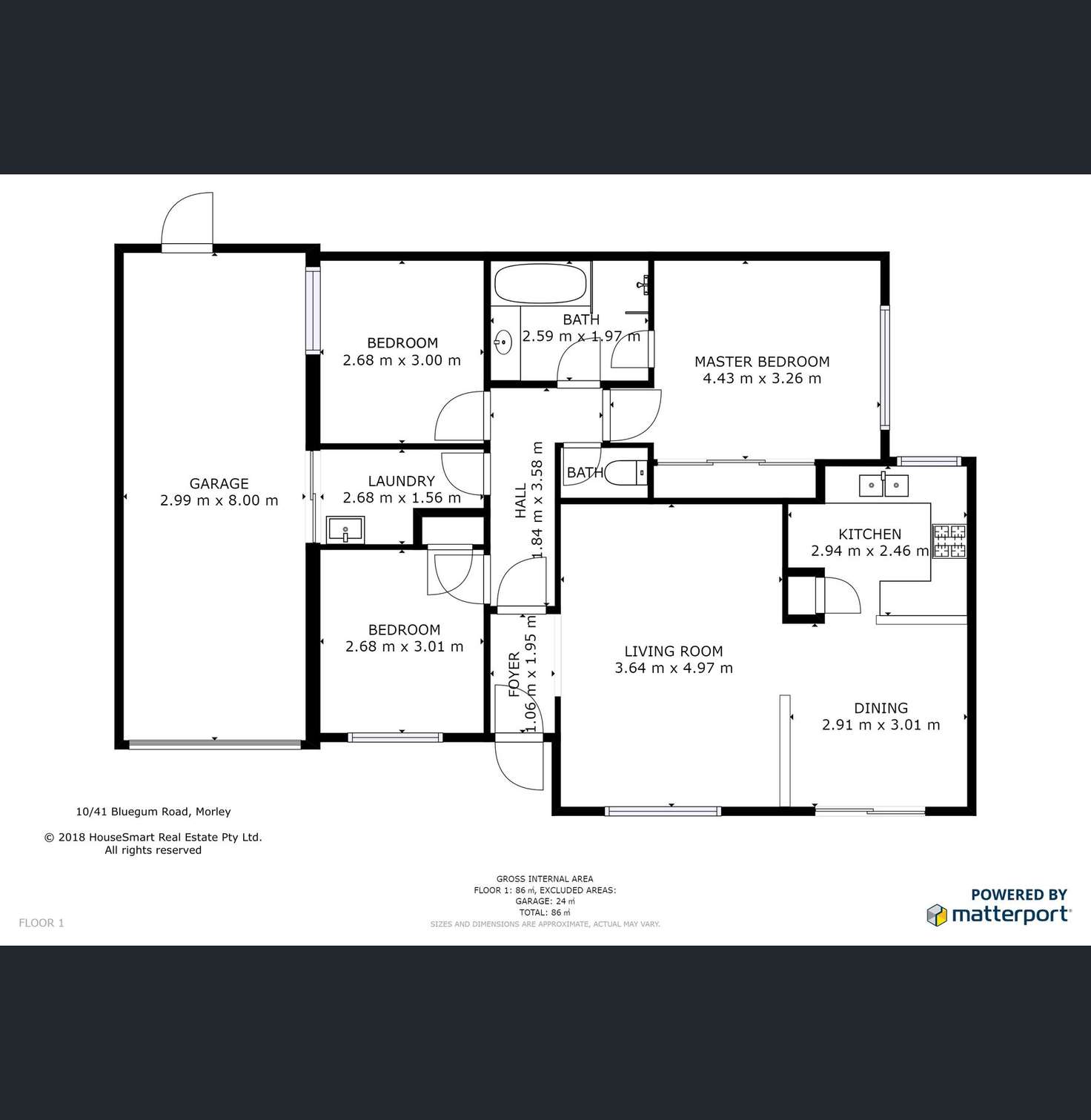 Floorplan of Homely house listing, 10/41 Bluegum Road, Morley WA 6062