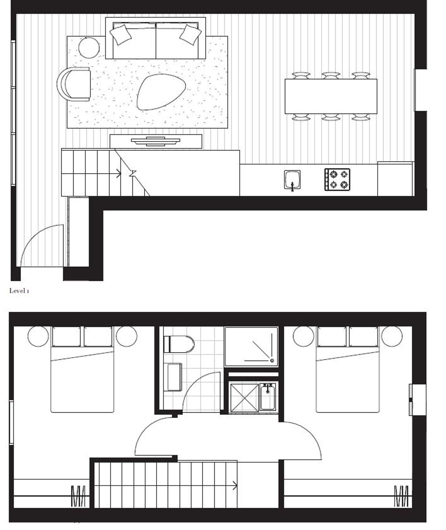 Floorplan of Homely apartment listing, 101A/2 Mansard Lane, Collingwood VIC 3066