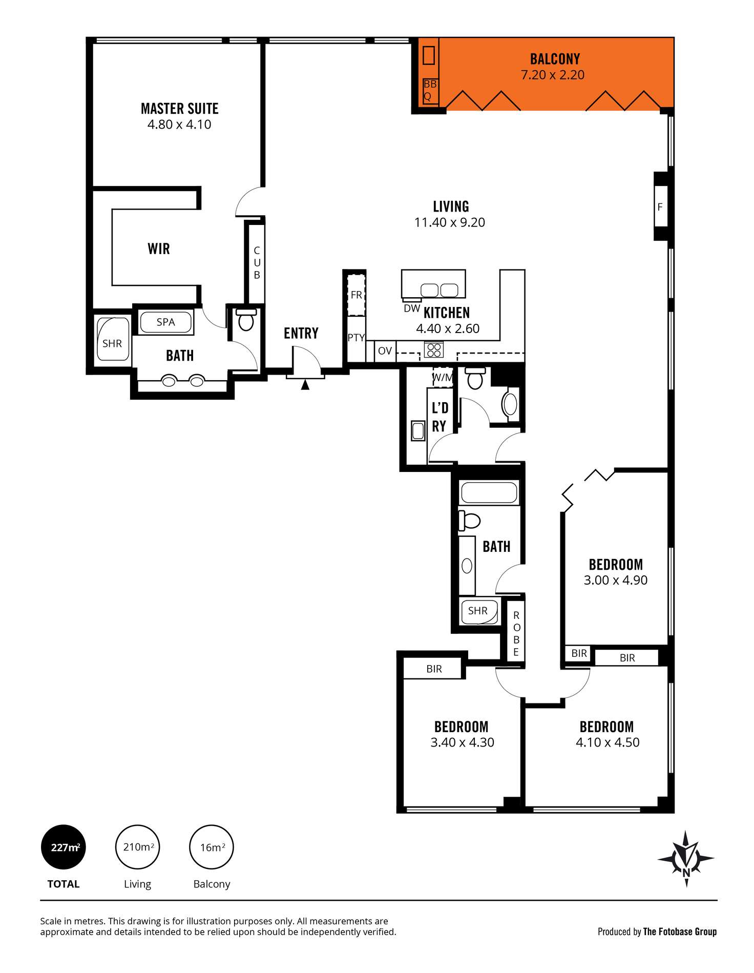 Floorplan of Homely apartment listing, 706/62 Brougham Place, North Adelaide SA 5006