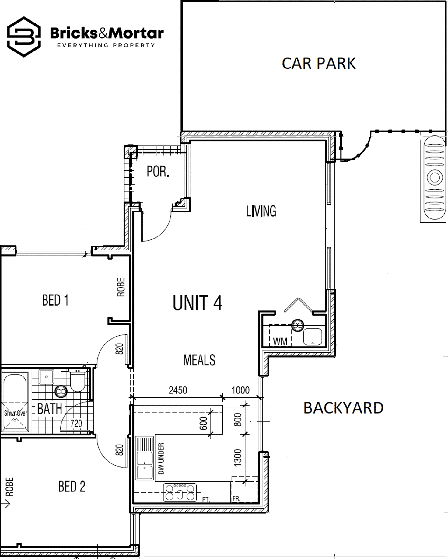 Floorplan of Homely unit listing, 4/67 Purinuan Road, Reservoir VIC 3073