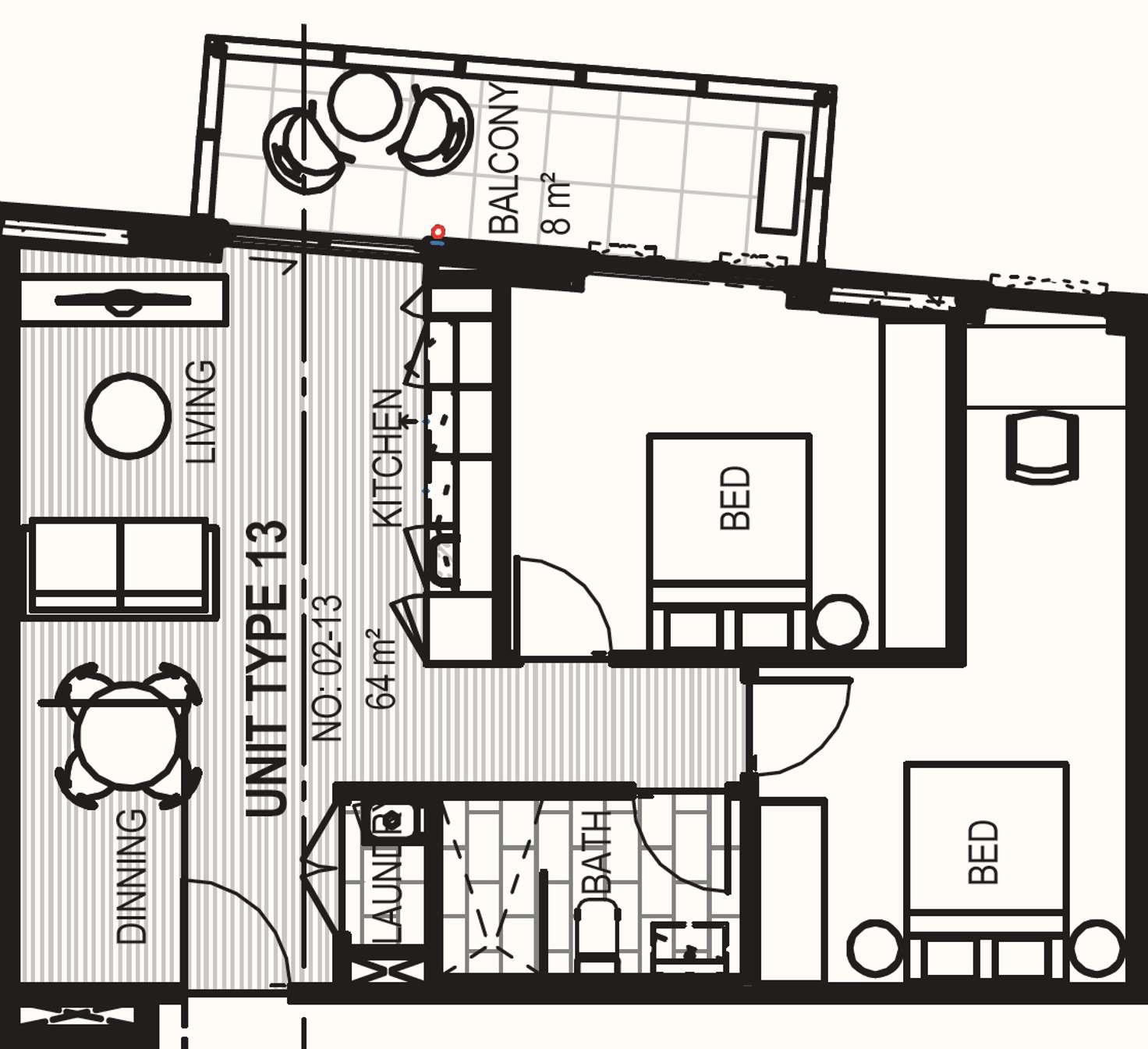 Floorplan of Homely apartment listing, 413/5 Elgar Court, Doncaster VIC 3108