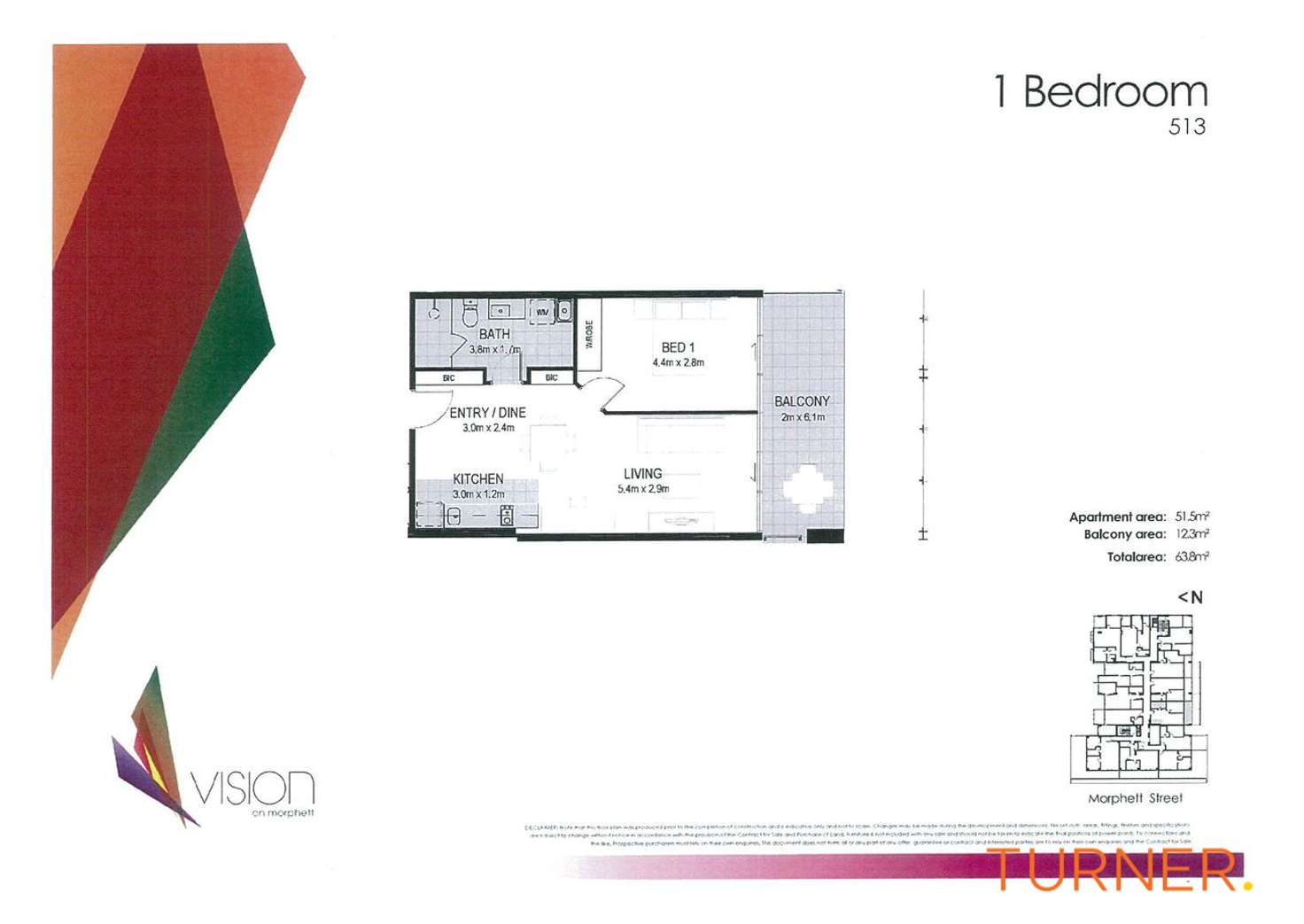 Floorplan of Homely apartment listing, 513/180 Morphett Street, Adelaide SA 5000