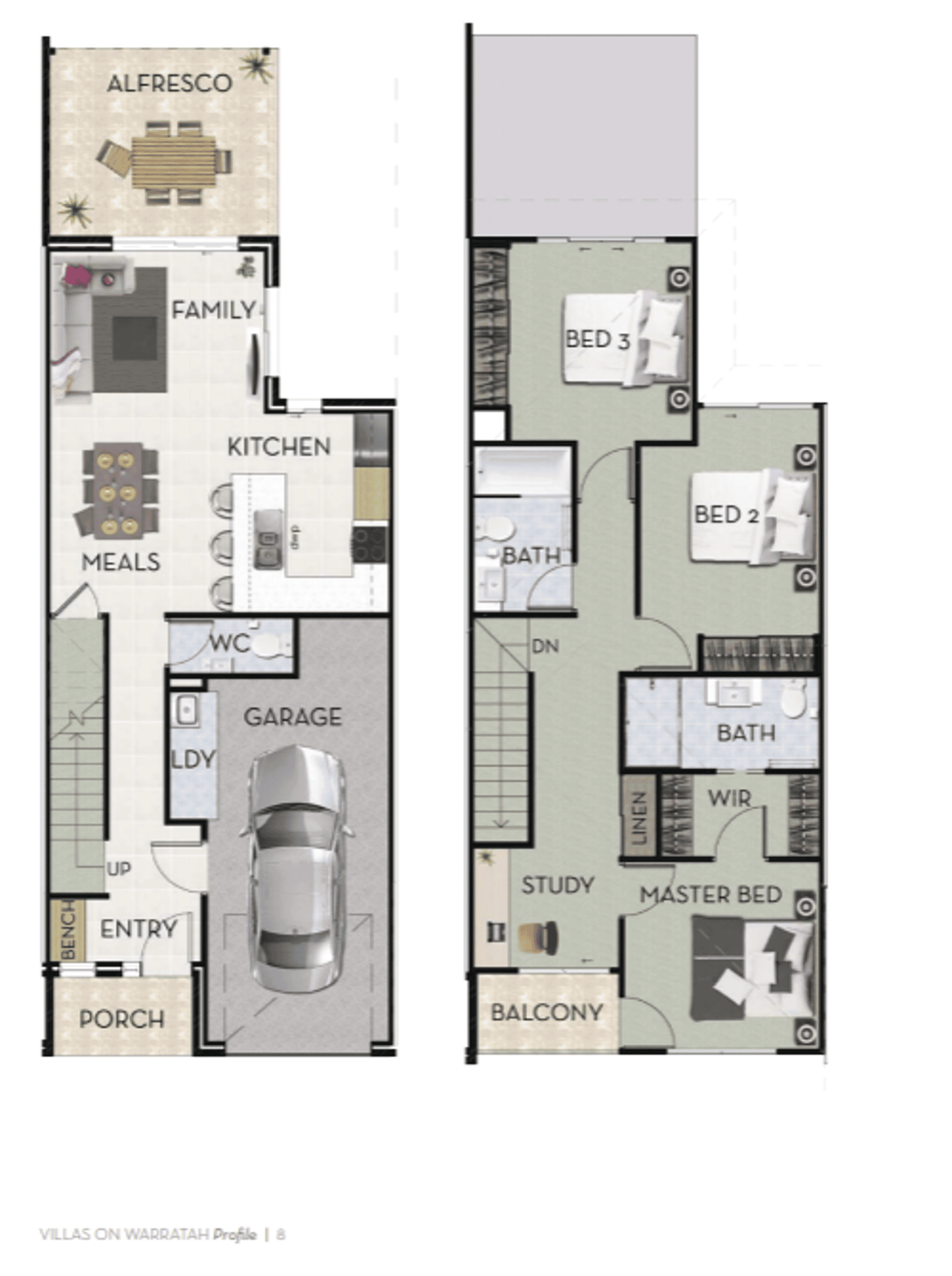 Floorplan of Homely townhouse listing, 36/15 Waratah Way, Morayfield QLD 4506