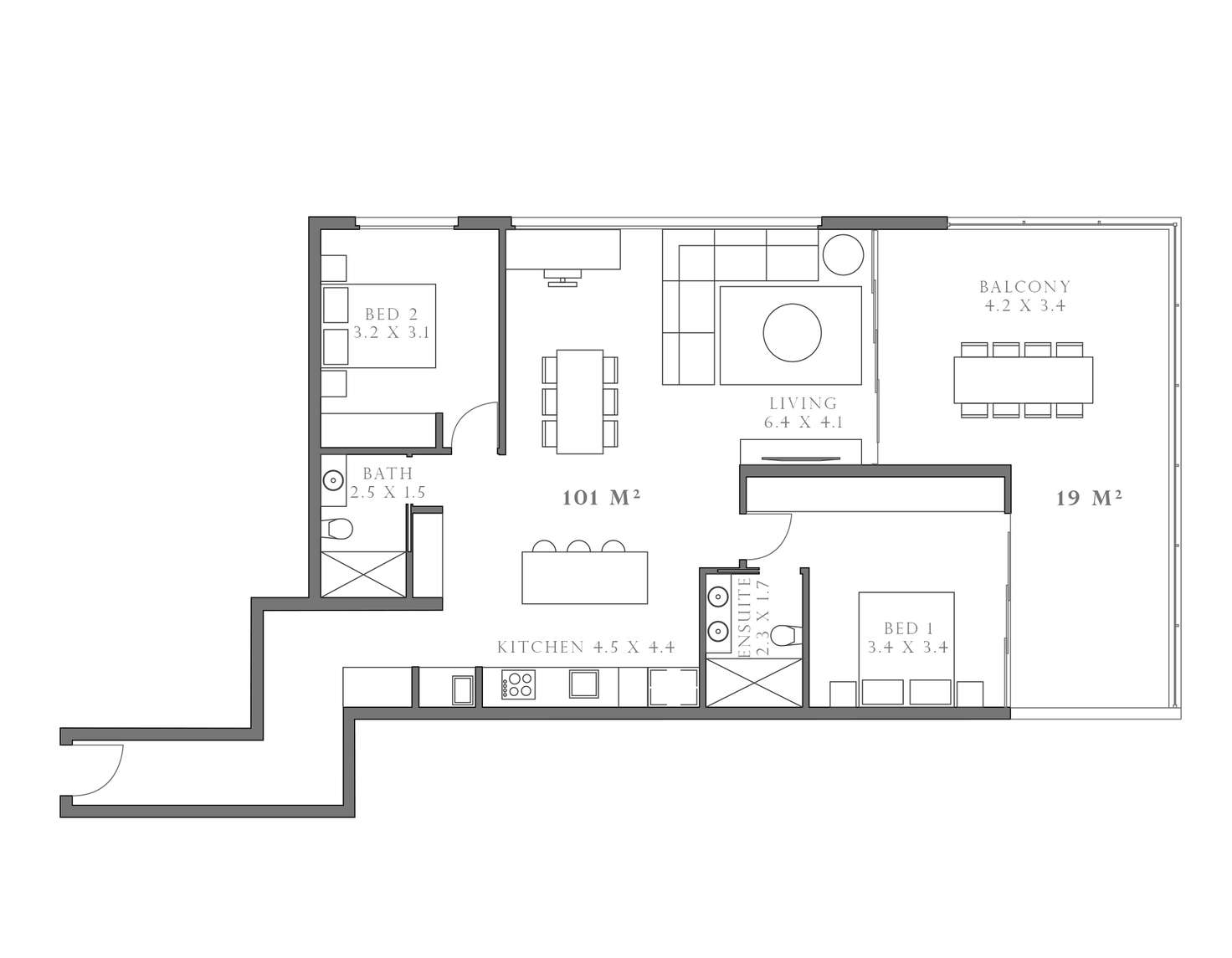 Floorplan of Homely unit listing, 501/21 Canberra Terrace, Kings Beach QLD 4551