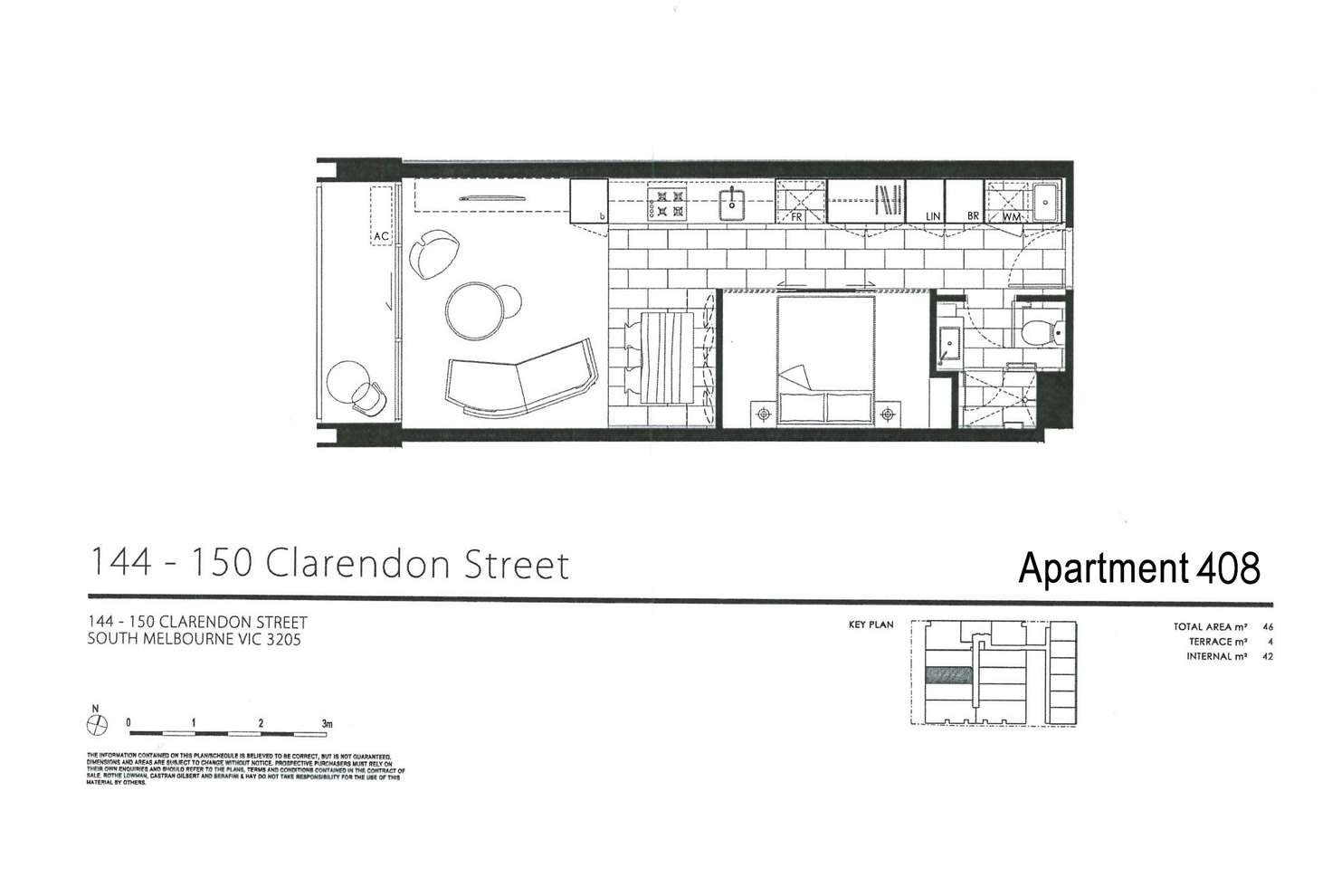 Floorplan of Homely apartment listing, 408/144 Clarendon Street, Southbank VIC 3006