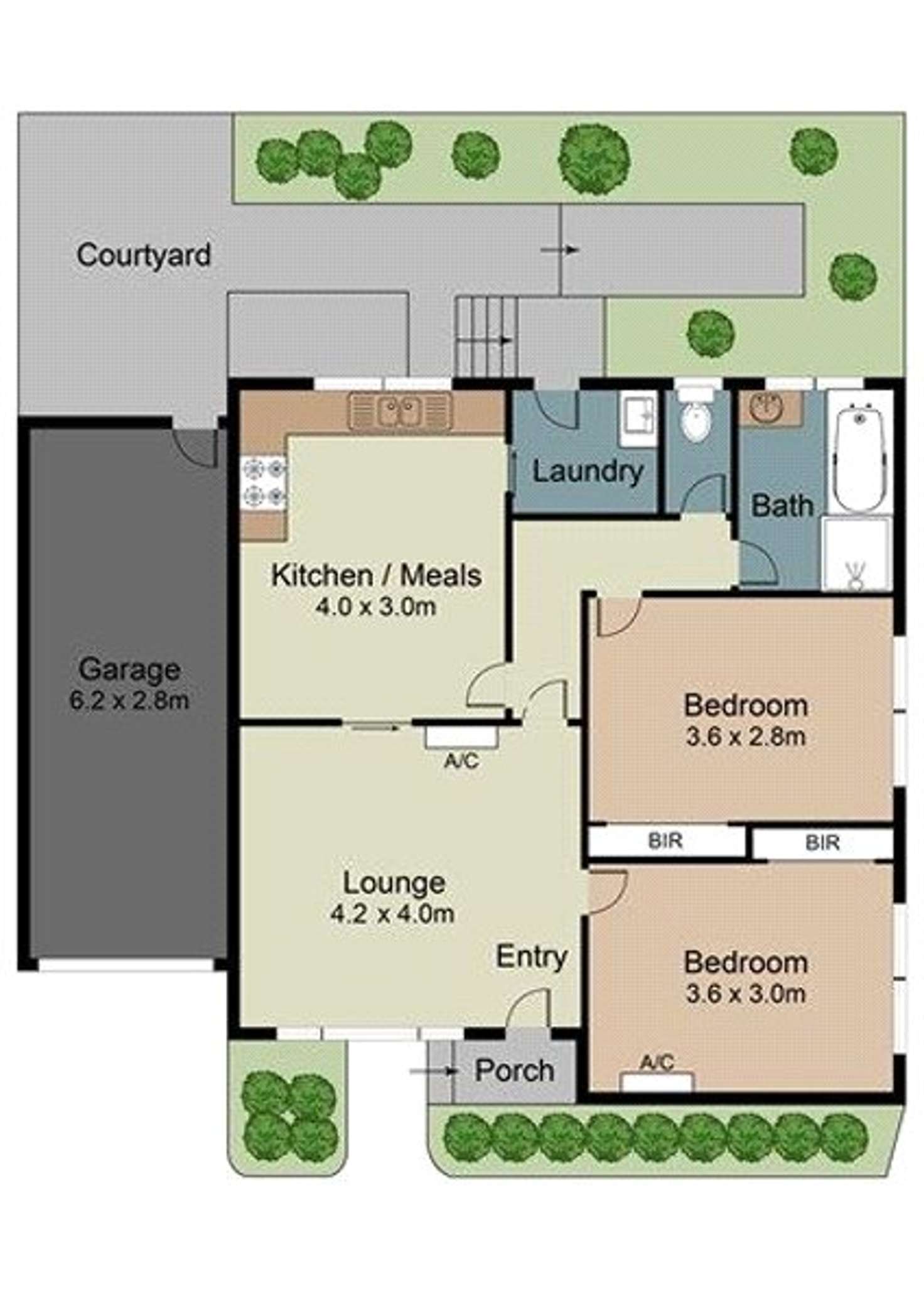 Floorplan of Homely unit listing, 1/16 Callander Road, Pascoe Vale VIC 3044