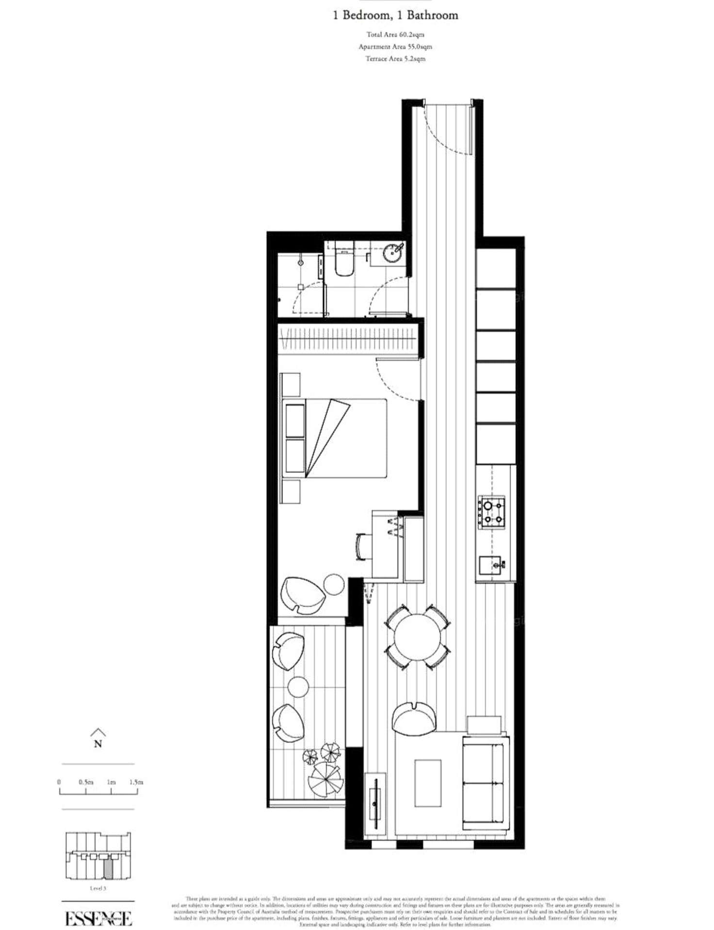 Floorplan of Homely apartment listing, 113/35 Wilson Street, South Yarra VIC 3141