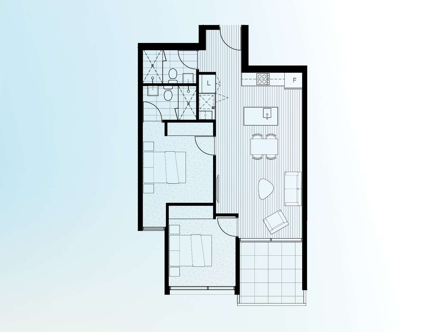 Floorplan of Homely apartment listing, 1.22/1090 Nepean Highway, Highett VIC 3190