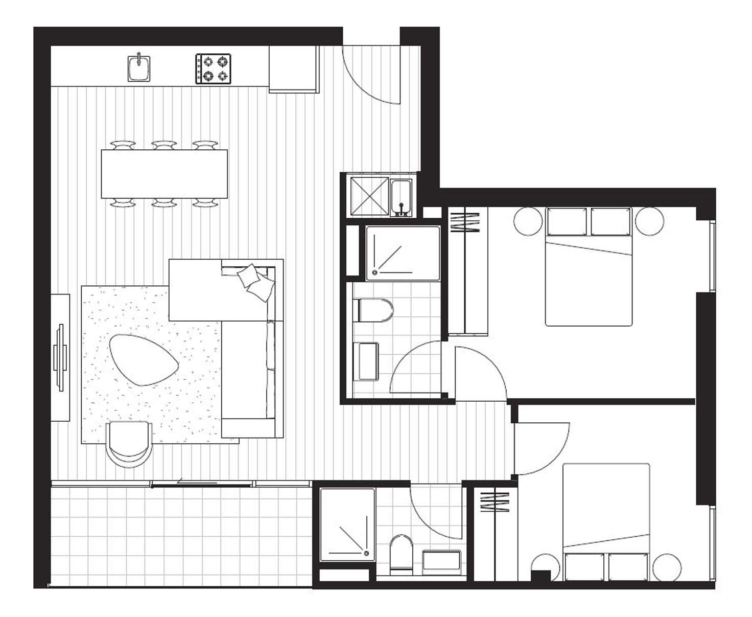 Floorplan of Homely apartment listing, 501B/3 Brewery Lane, Collingwood VIC 3066