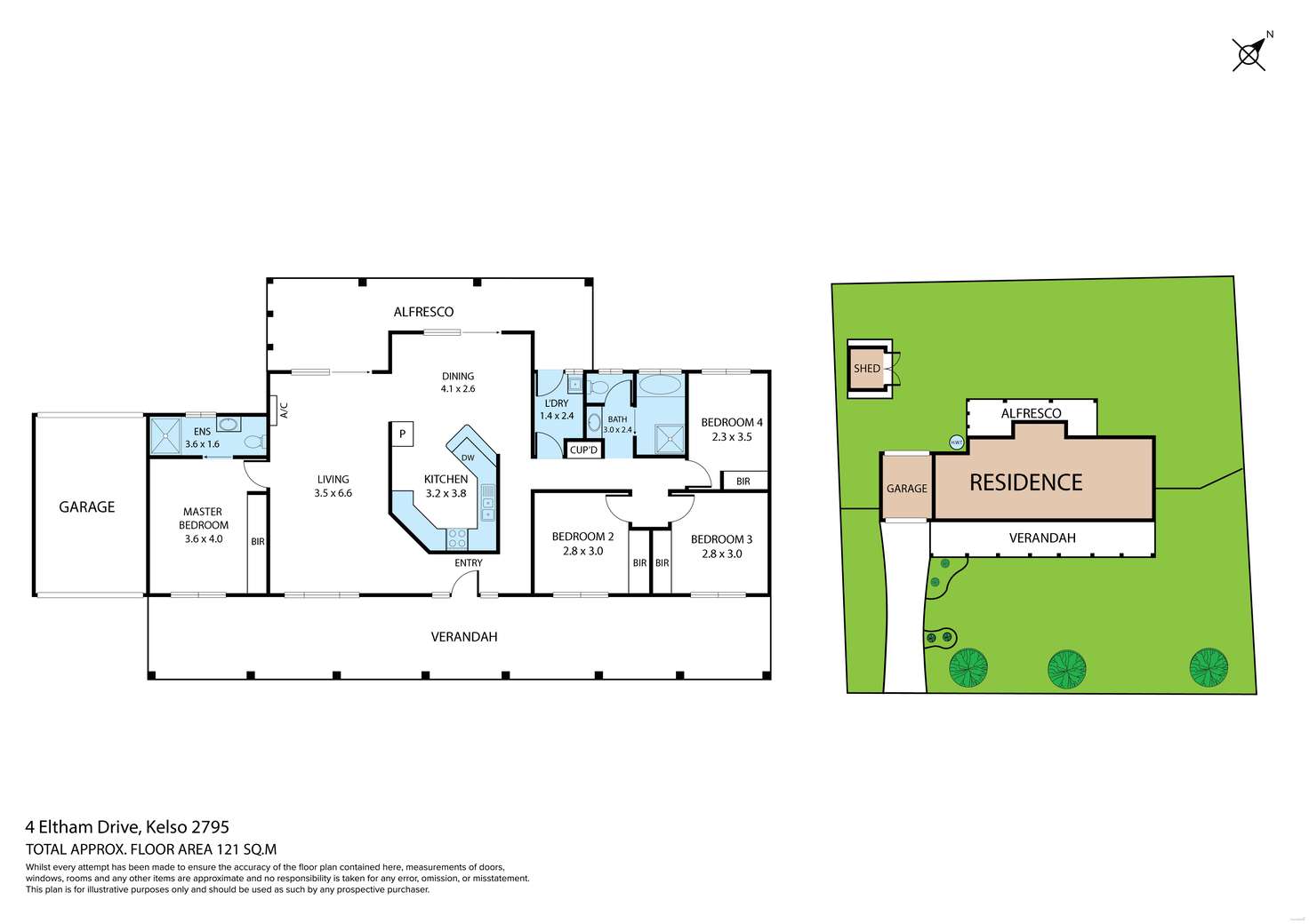 Floorplan of Homely house listing, 4 Eltham Drive, Kelso NSW 2795