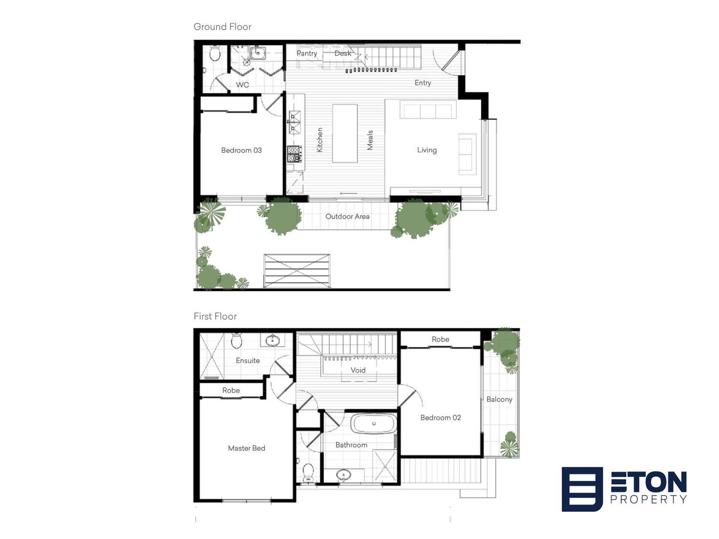 Floorplan of Homely townhouse listing, TH1/8 Ballantyne Street, Thornbury VIC 3071