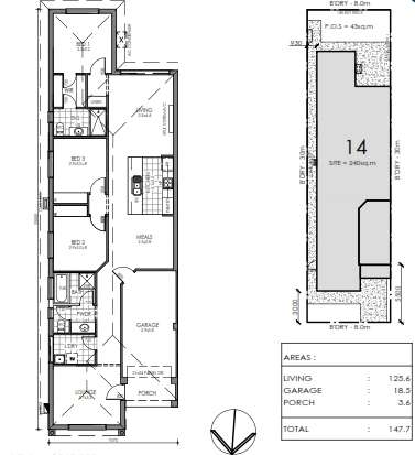 Floorplan of Homely house listing, 14 Girolamo Court, Campbelltown SA 5074