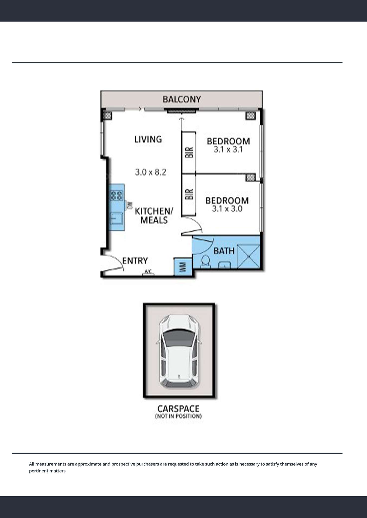 Floorplan of Homely apartment listing, 6205/568 Collins Street, Melbourne VIC 3000