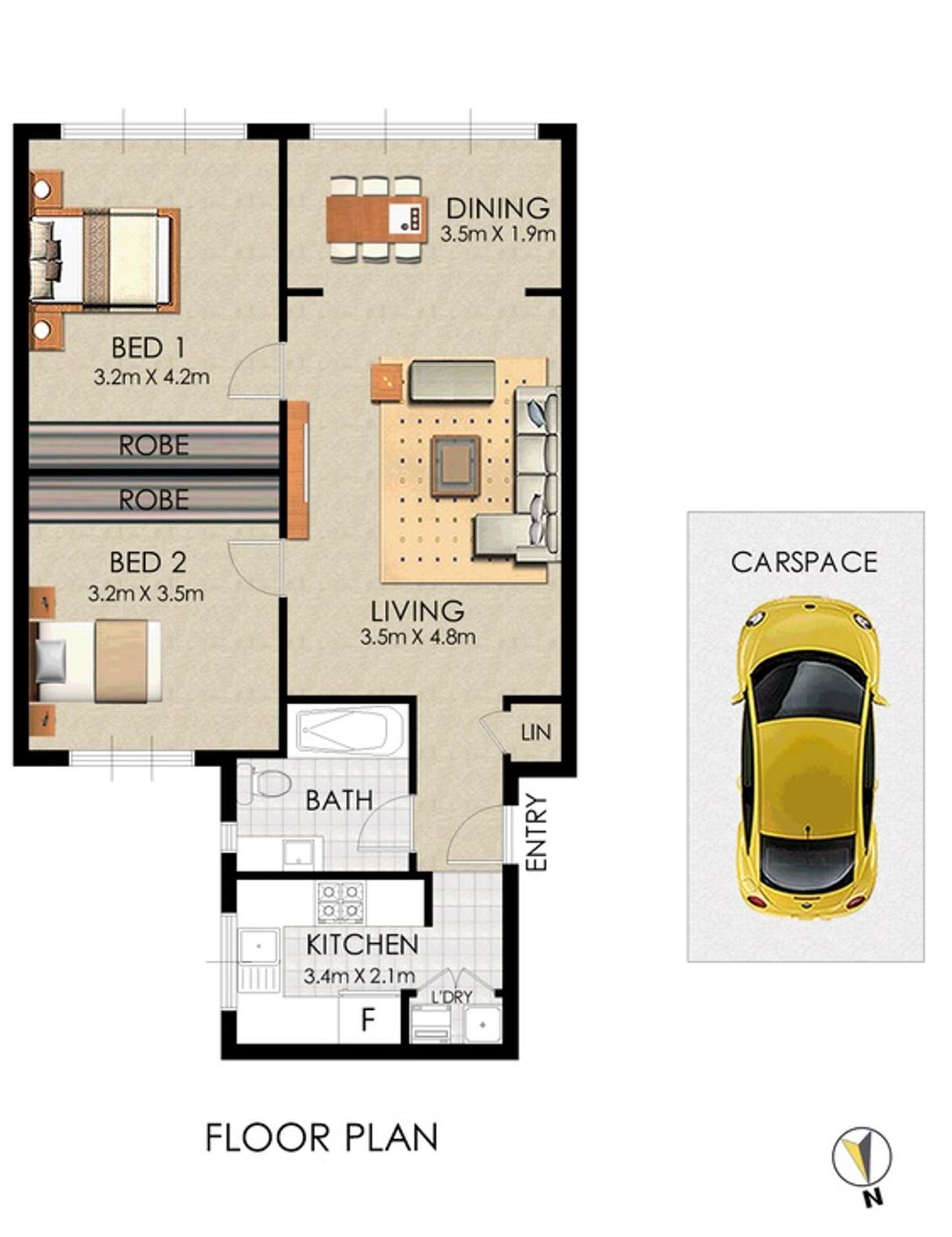 Floorplan of Homely apartment listing, 9/16 Maroubra Road, Maroubra NSW 2035