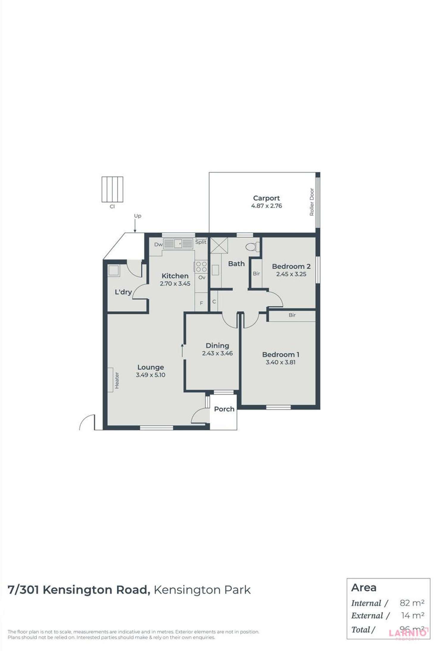 Floorplan of Homely unit listing, 7/301 Kensington Road, Kensington Park SA 5068