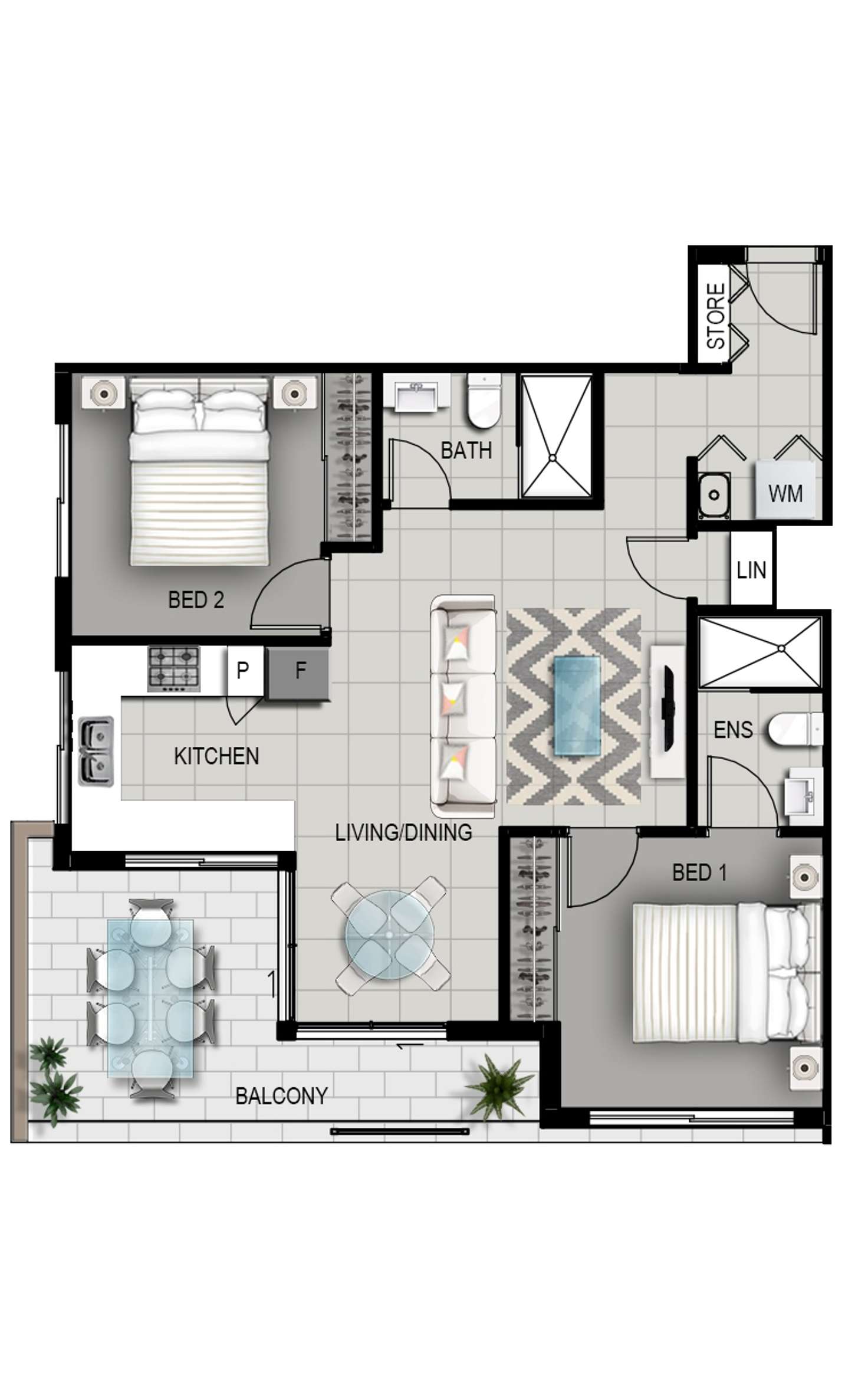 Floorplan of Homely apartment listing, 24/58 Ludwick Street, Cannon Hill QLD 4170