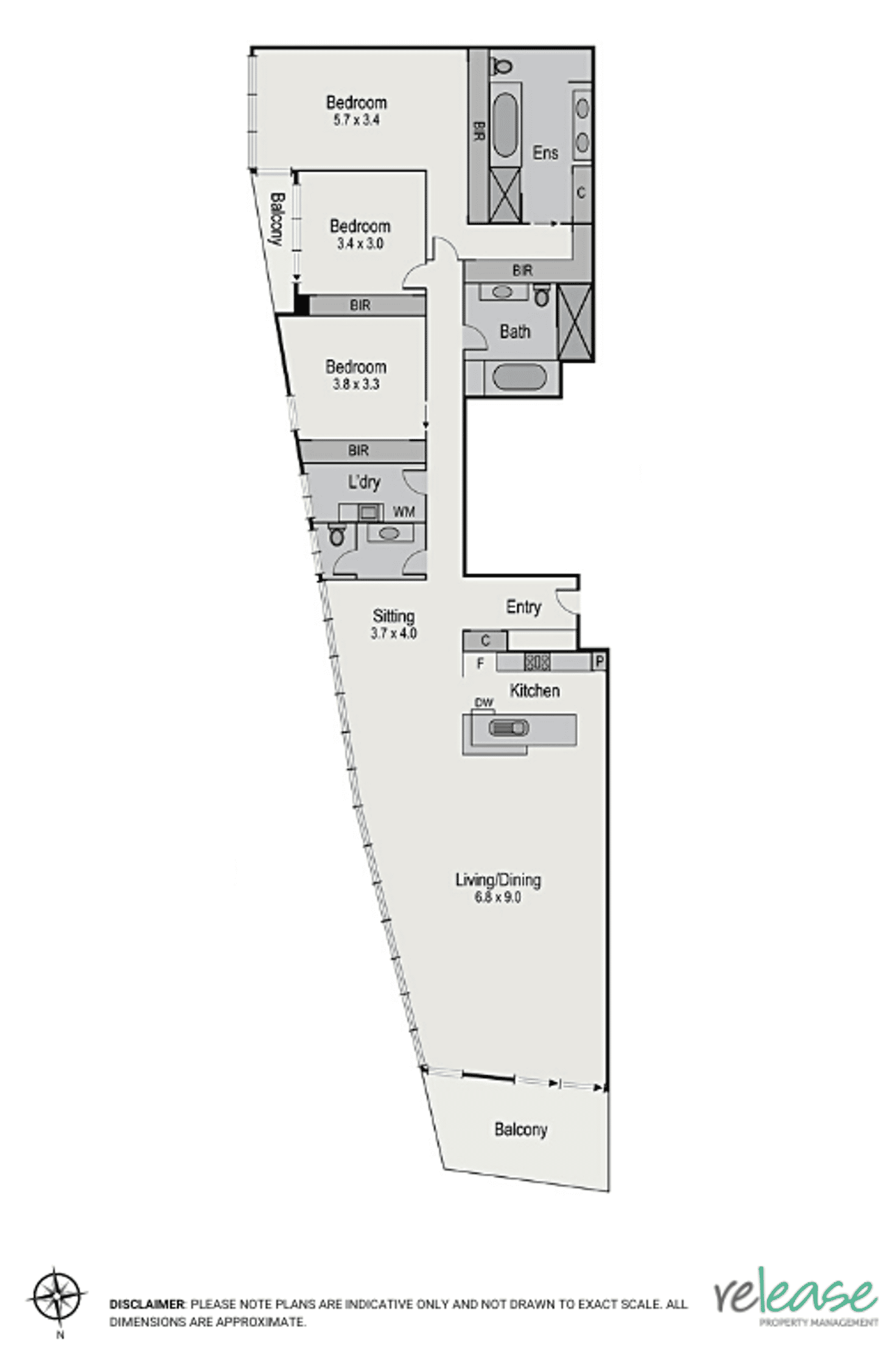 Floorplan of Homely apartment listing, 402/6-8 Eastern Beach Road, Geelong VIC 3220