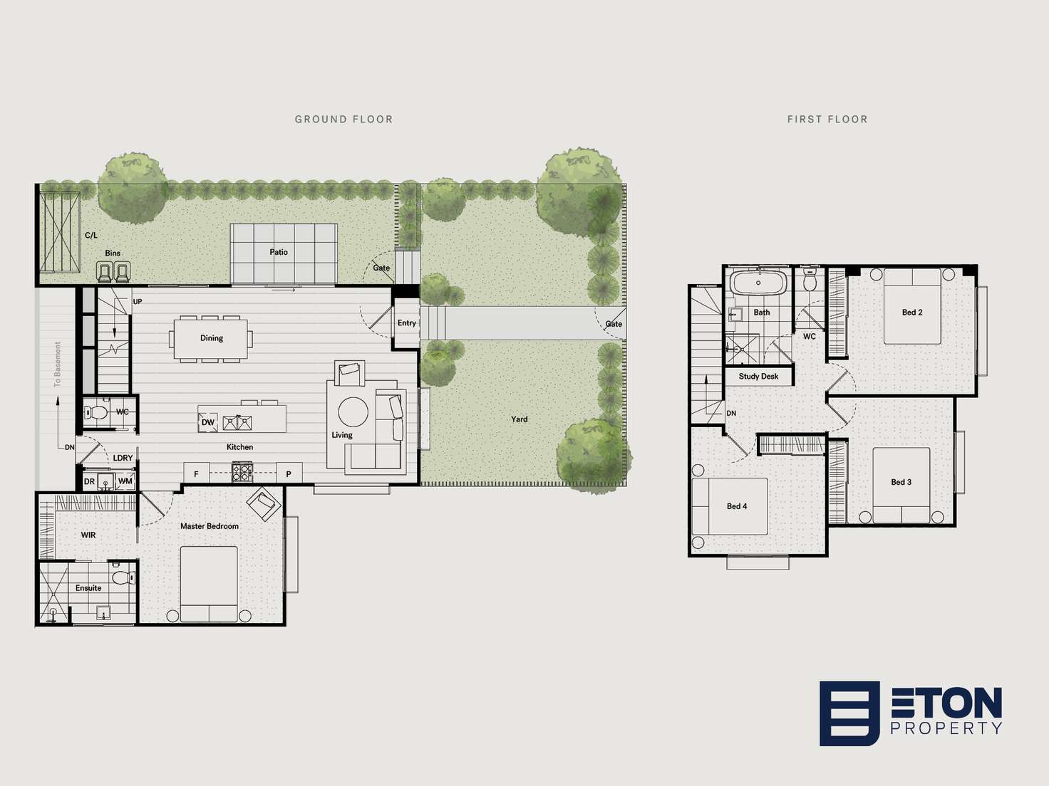 Floorplan of Homely townhouse listing, TH1/250 Arthur Street, Fairfield VIC 3078