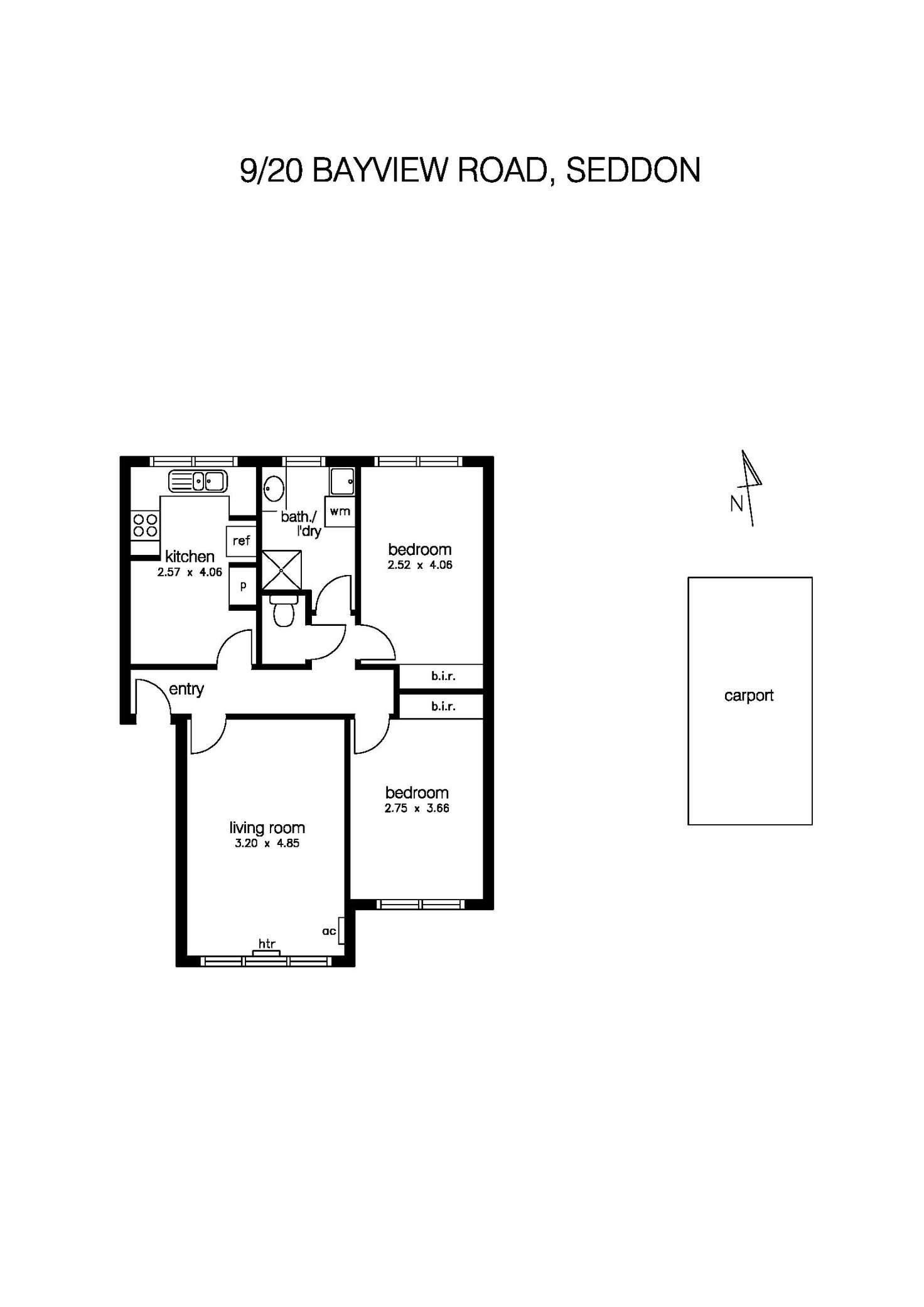 Floorplan of Homely house listing, 9/20 Bayview Road, Seddon VIC 3011