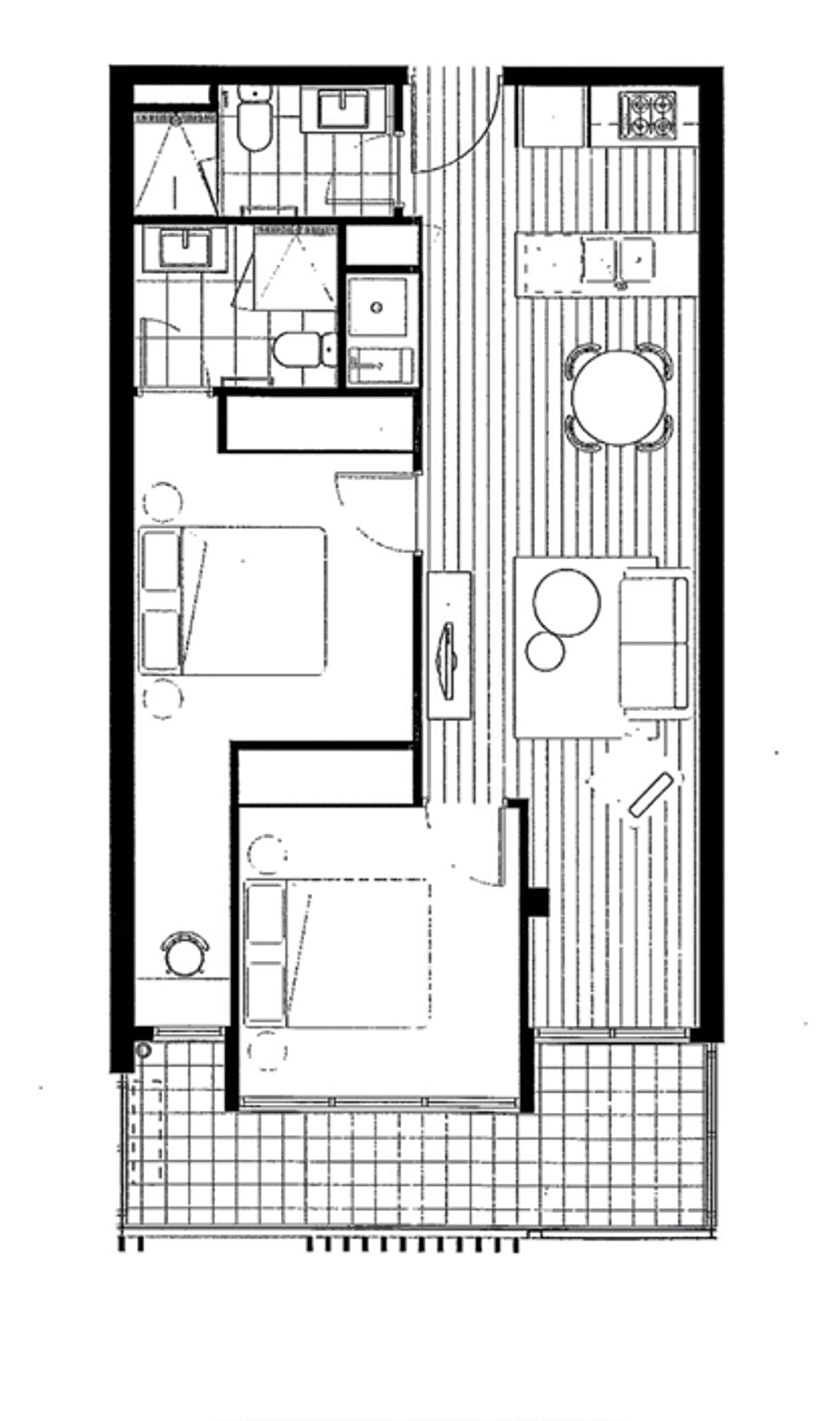 Floorplan of Homely apartment listing, 1028/18 Albert Street, Footscray VIC 3011