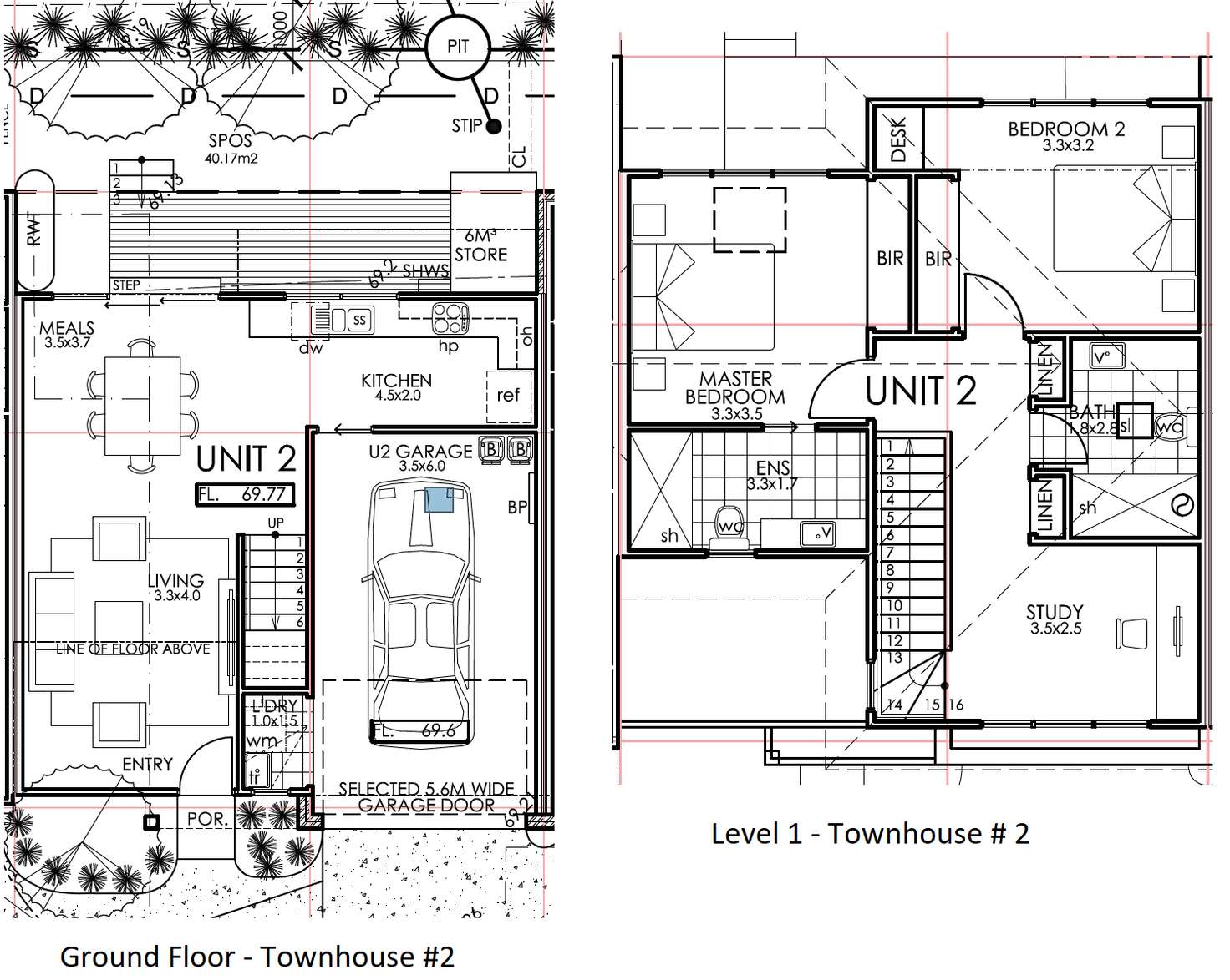 Floorplan of Homely townhouse listing, 2/28-30 Law St, Heidelberg Heights VIC 3081